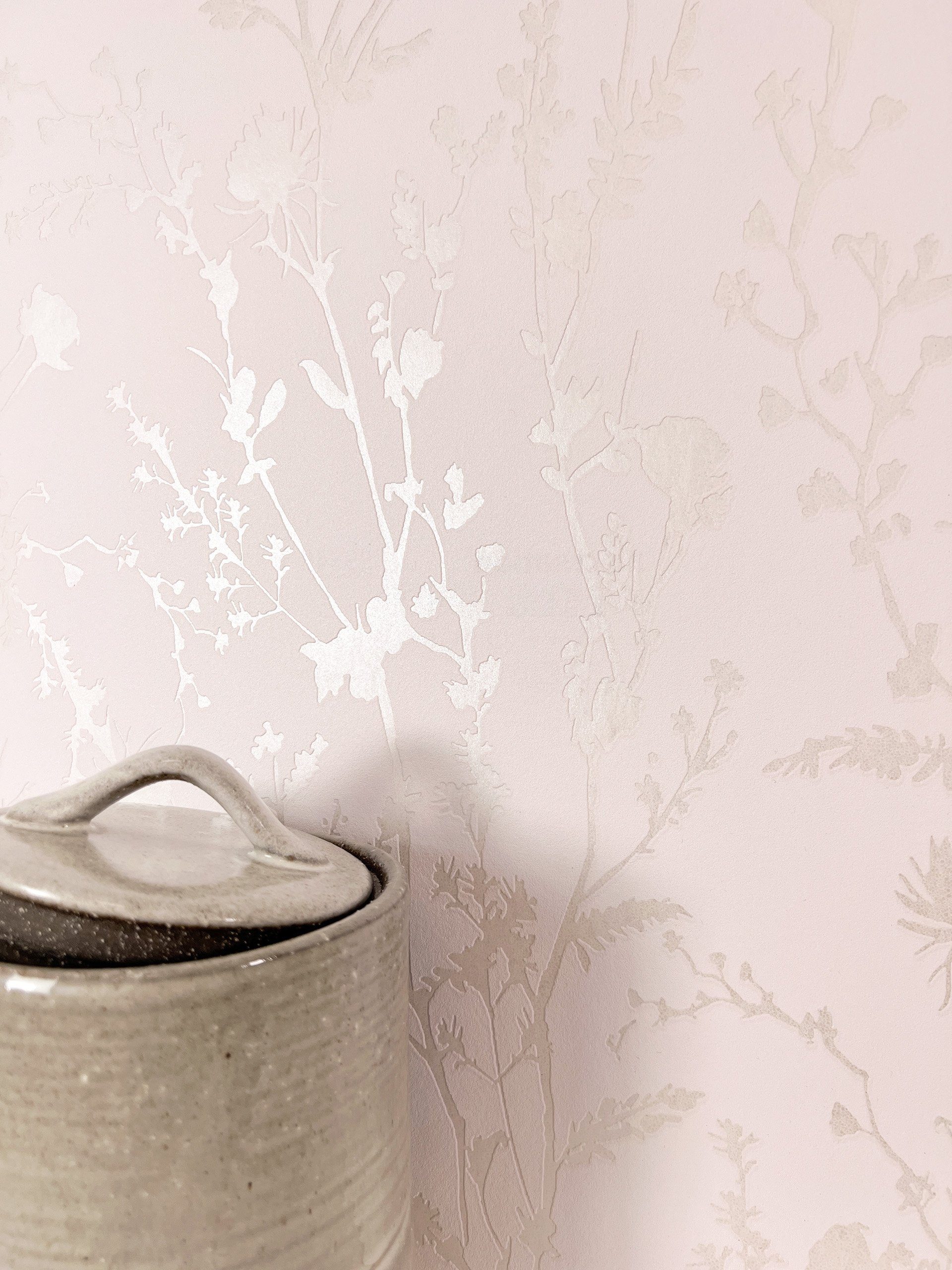 Newroom Vliestapete, Creme Tapete Modern Blumen günstig online kaufen