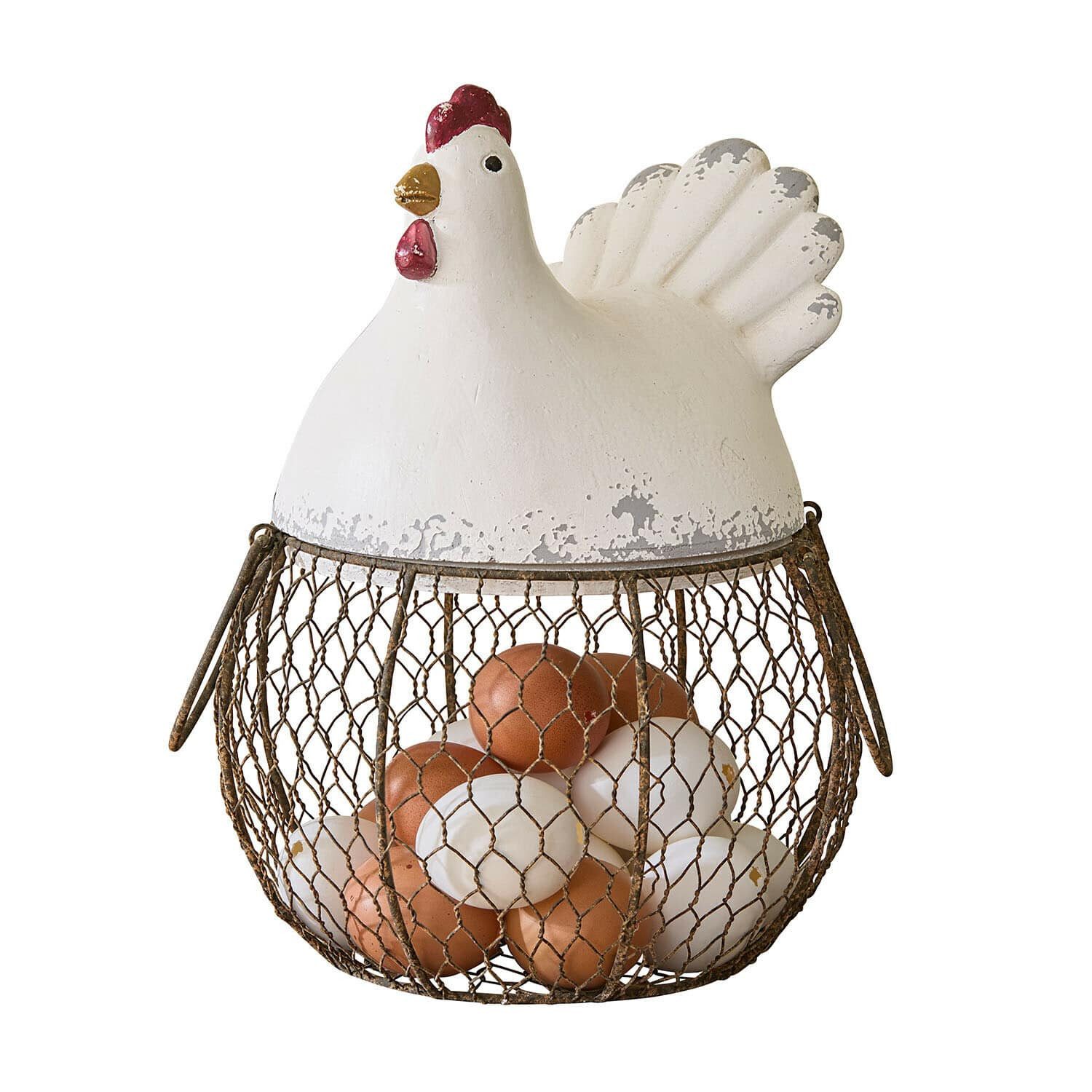 Mirabeau Dekokorb Korb Chavéreau weiß/braun (kein Set, kein Set)