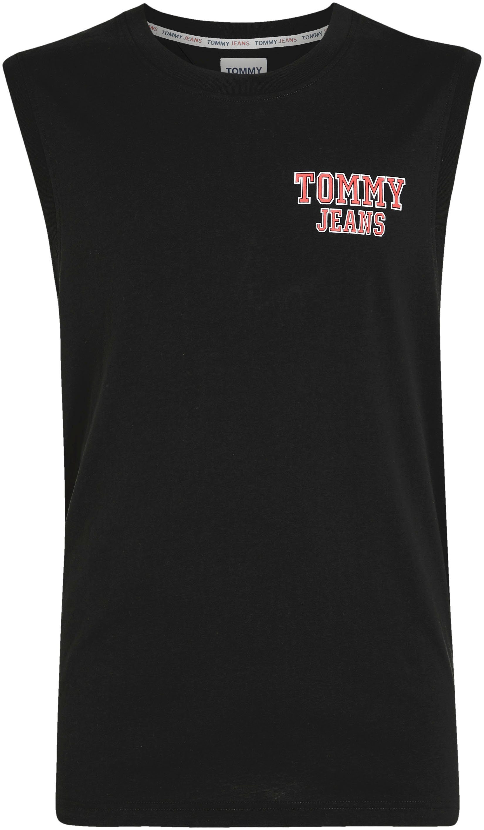 TANK mit T-Shirt RLXD Black TJM TJ Rundhalsausschnitt Jeans BASKETBALL Tommy