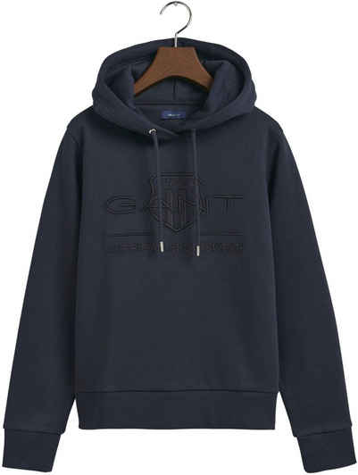 Gant Sweatshirt »Tonal Archive Shield Hoodie« mit GANT-Wappenlogo im Stil der 80er