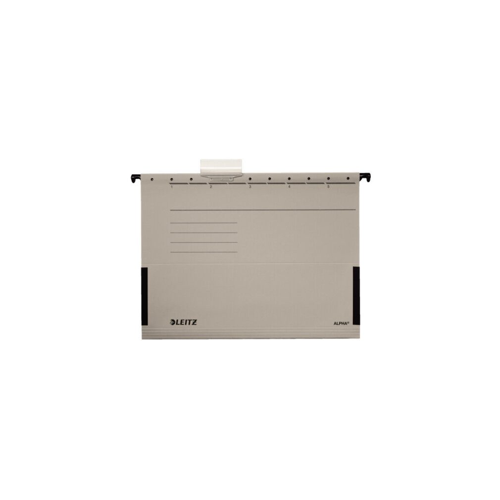 LEITZ Organisationsmappe 5 Hängetaschen ALPHA® 1986 grau