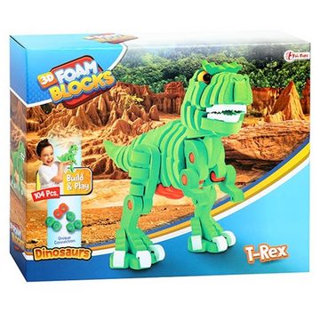 Toi-Toys Puzzle Dinosaurier 3D Puzzle Schaumstoff Dino T-Rex, Puzzleteile