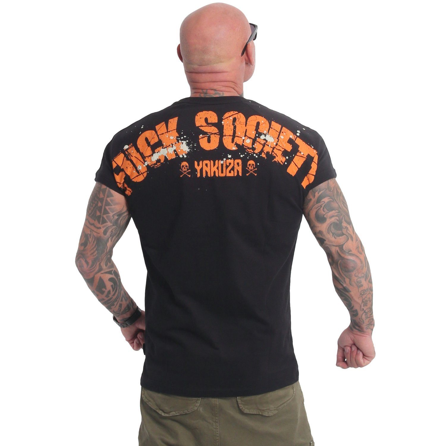 YAKUZA T-Shirt Crushed Society schwarz