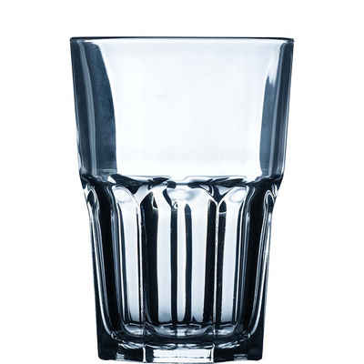 Arcoroc Longdrinkglas Granity, Glas gehärtet, Longdrink stapelbar 350ml Glas gehärtet transparent 6 Stück
