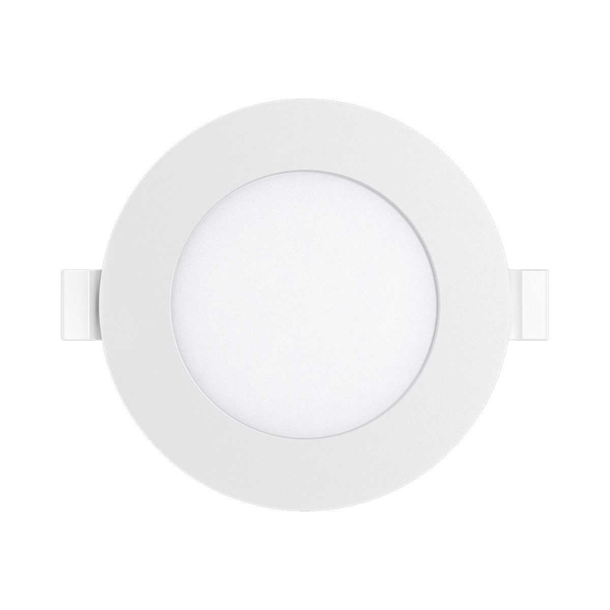 Braytron LED Einbaustrahler Einbaustrahler Panel Led 3W flach 68mm weiß 220 Lumen, LED fest integriert, kaltweiß, Neutralweiß, 3CCT, Warmweiß, Intrigierter Trafo, 230V Anschluss, Flach, 3CCT Technologie