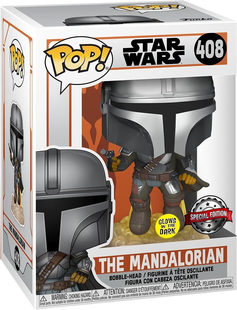 Funko Spielfigur Star Wars - The Mandalorian 408 SP Glows Pop!