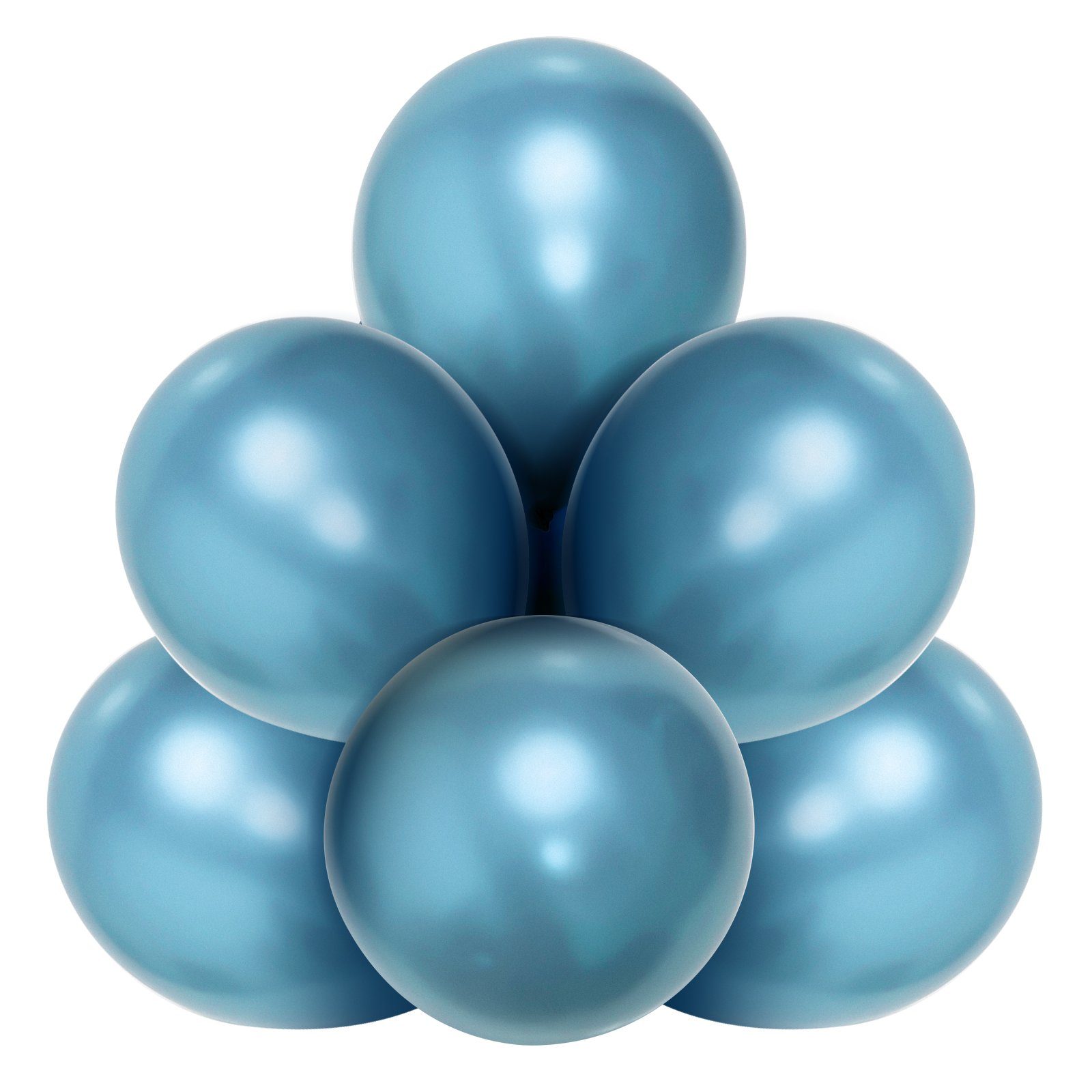 12-Zoll-Ballon Metallfarbe Luftballon 30cm SLM-, Grün/gold/blau/rosa SunJas 50/200 MetallHellblau pcs