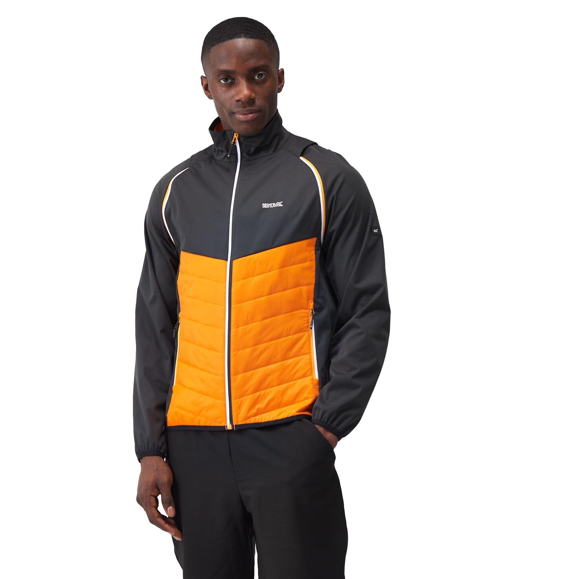 Funktionsjacke wind- und OrangPep/Ash Herren, wasserabweisend Steren Regatta für