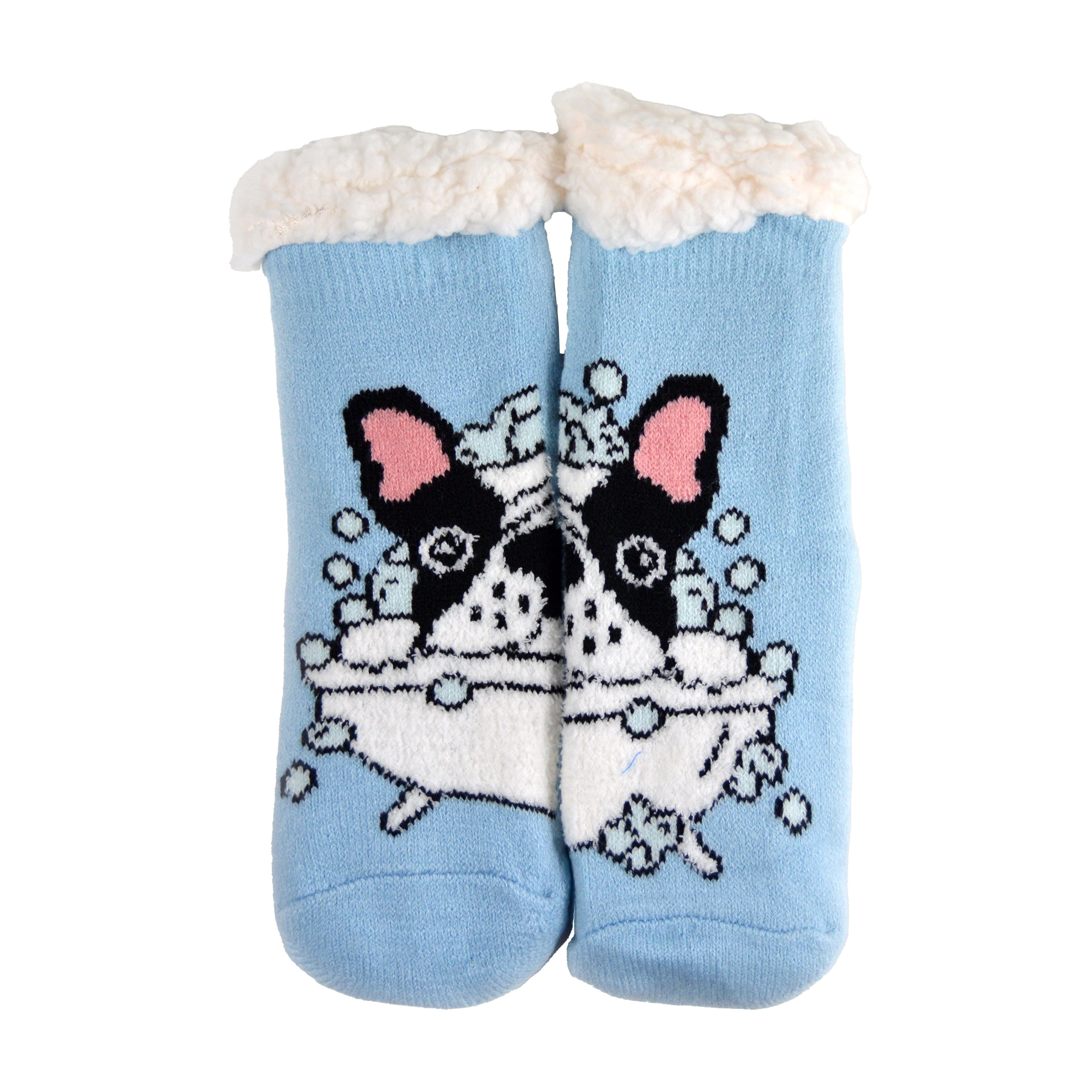 Frostfighter Haussocken Jungen Hüttensocken mit ABS Stoppersohle (1-Paar) Валянки, Wolkenfutter, dicke sehr warme gefütterte Socken