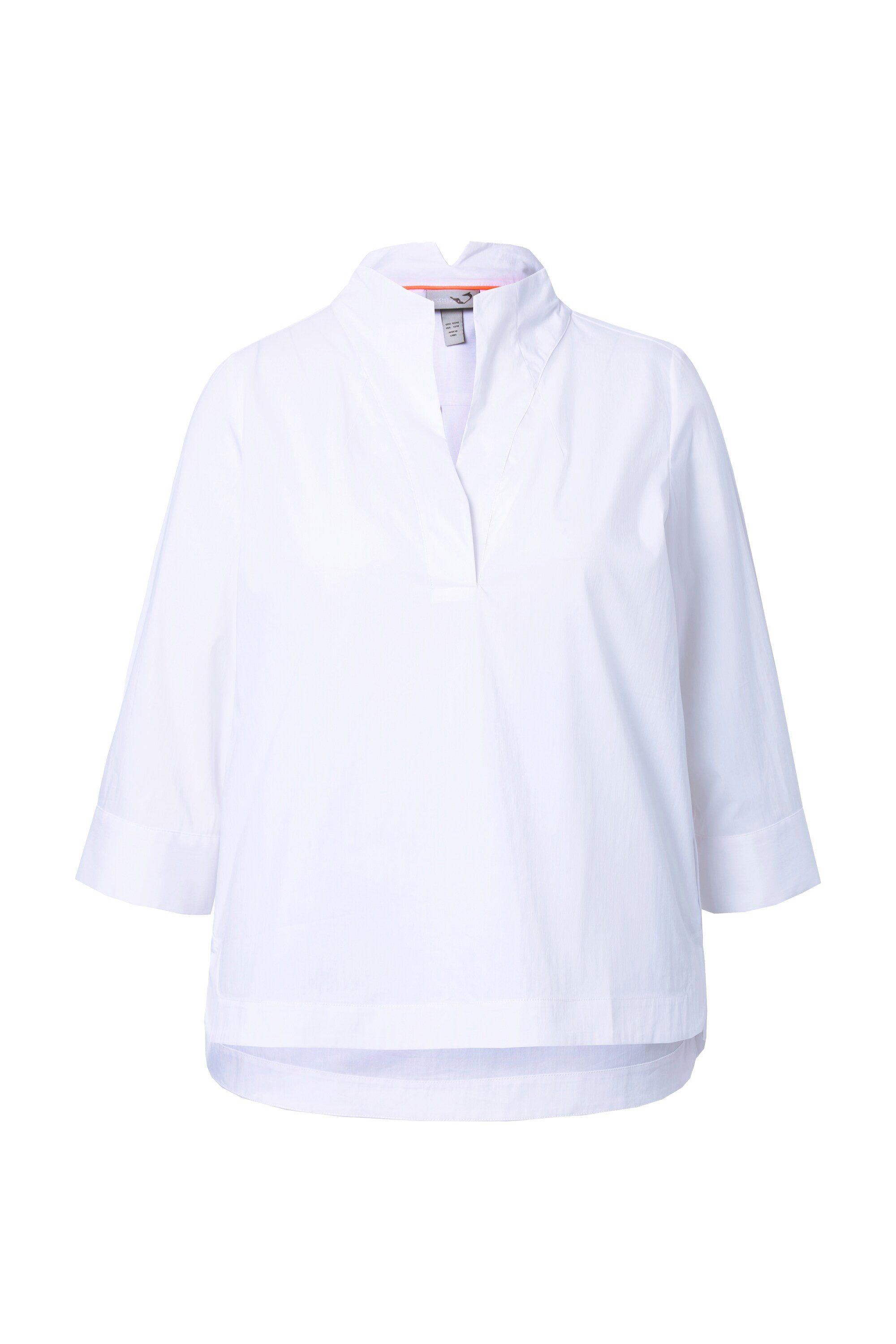 Ulla Popken Longbluse Tunika Kelchkragen 3/4-Arm günstig online kaufen
