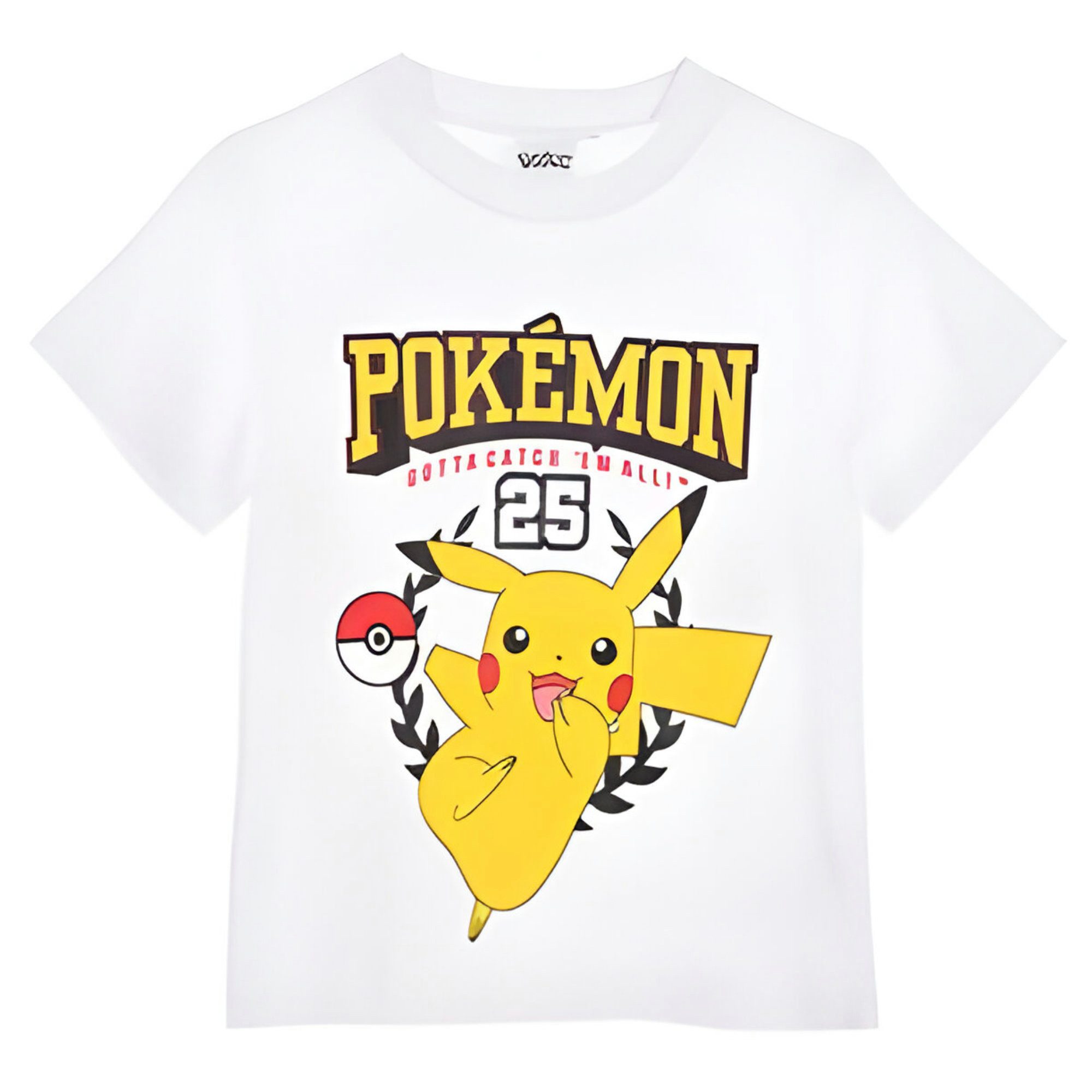 POKÉMON Print-Shirt Pokemon Pikachu Jungen T-Shirt Kurzarm Shirt 100% Baumwolle, Gr. 104 bis 140