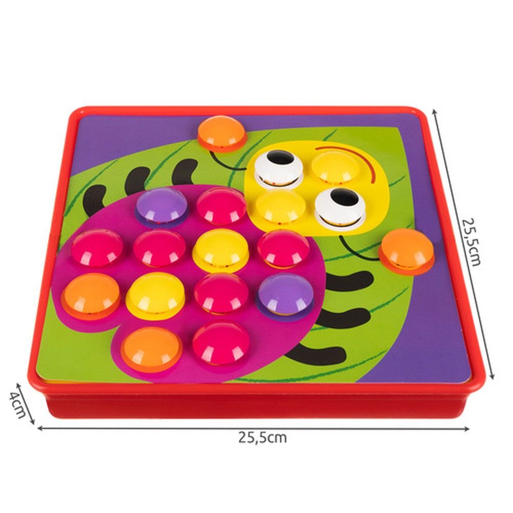 ISO TRADE Lernspielzeug Lernpuzzle Mosaik Knopfpuzzle (Spar-Set, Geschicklichkeit), fördert Geschicklichkeit, Auge-Hand-Koordination, logisches Denken – Bild 2 von 5