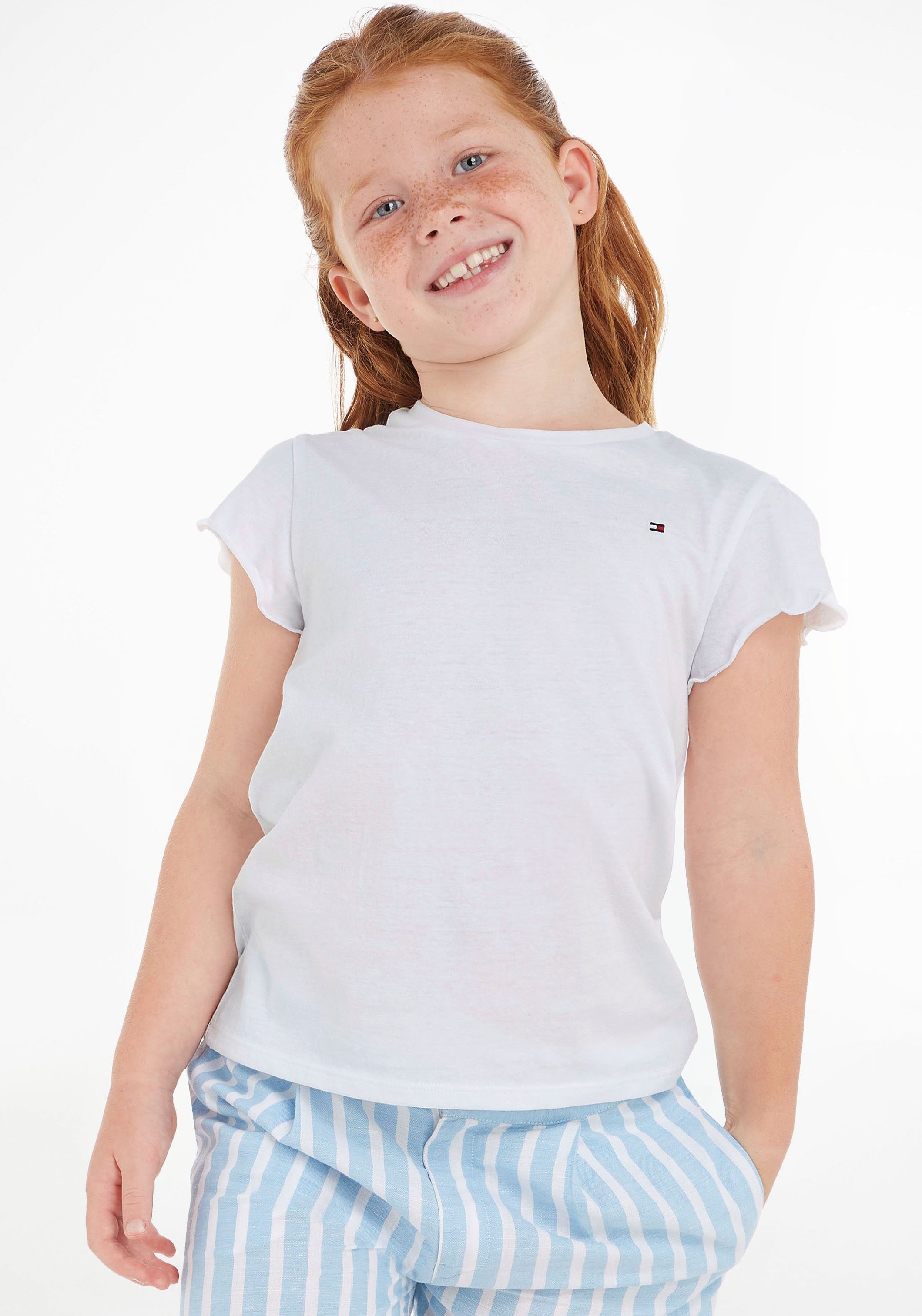 Tommy Hilfiger T-Shirt ESSENTIAL RUFFLE SLEEVE günstig online kaufen
