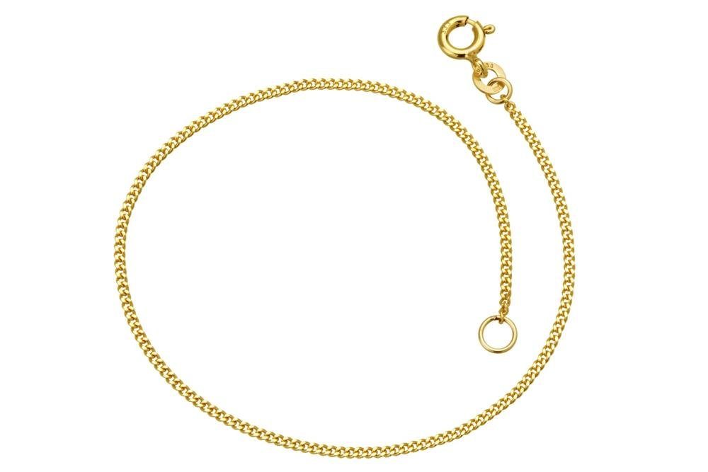 Silberkettenstore Goldarmband Panzerkette Armband 1,4mm - 333 Gold - 1.1140 B Länge: 21cm