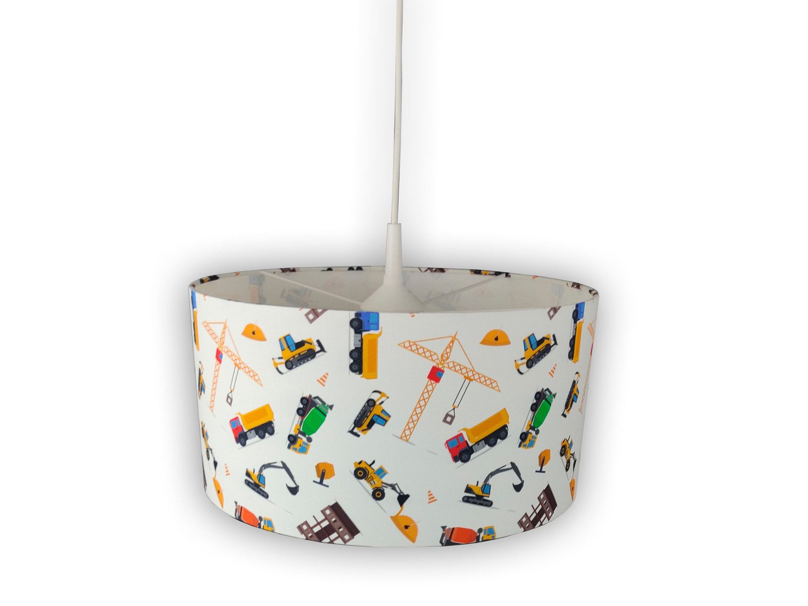 niermann LED Pendelleuchte, Dimmfunktion, LED wechselbar, Über Schalter in 3 Stufen dimmbar, Warmweiß, Coole Hänge-Lampe Baustelle ein-flammig für Junge & Mädchen, Ø 35cm