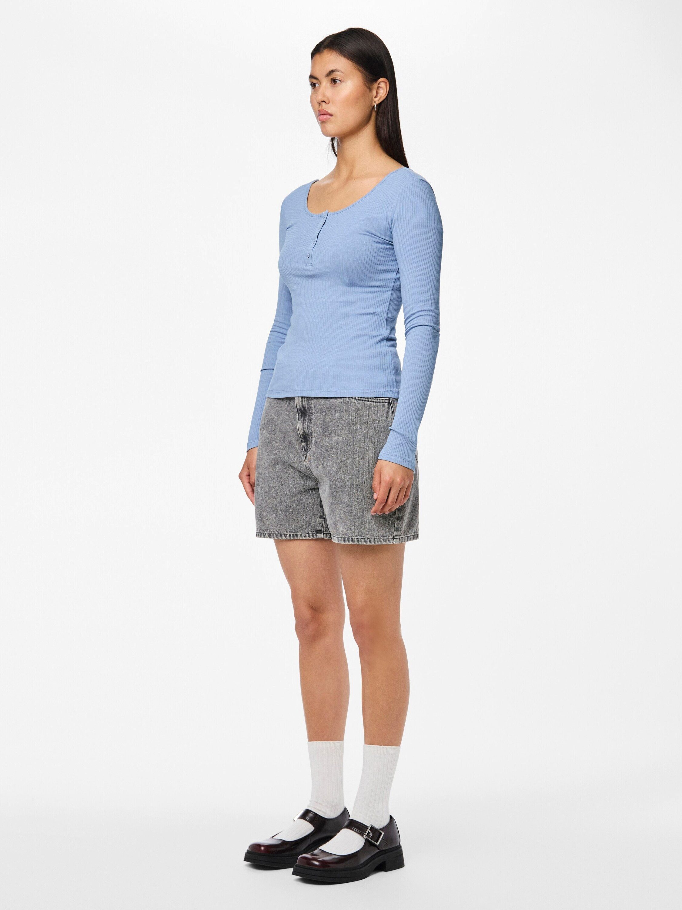 pieces Langarmshirt PCKitte (1-tlg) Plain/ohne Details