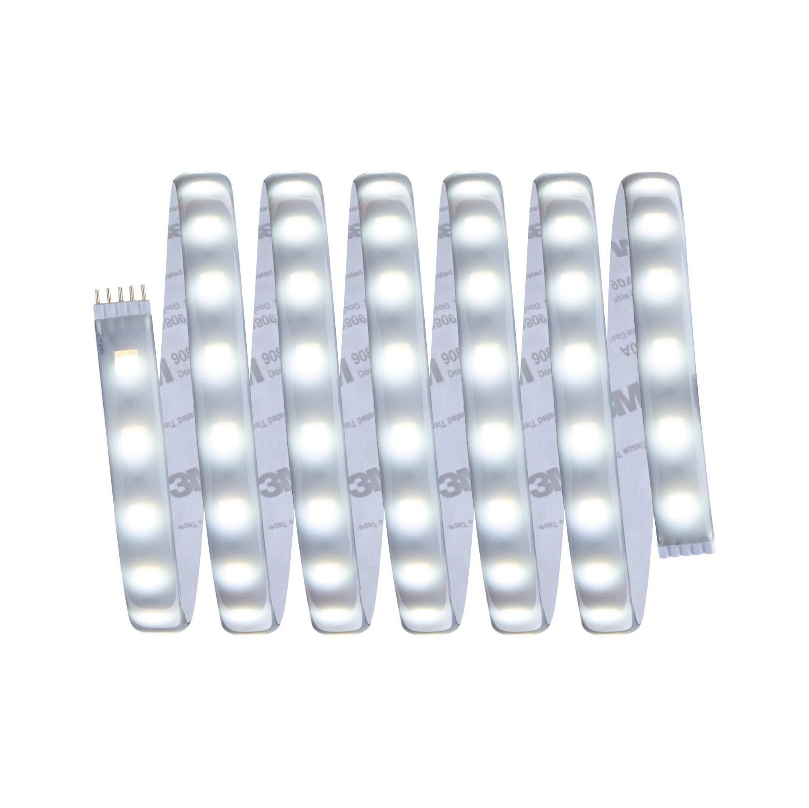Paulmann LED-Streifen MaxLED 500 Stripe 2,5m Cover 2700K-6500K 16W 24V Silber Kunststoff, 1-flammig, IP44 TunableWhite