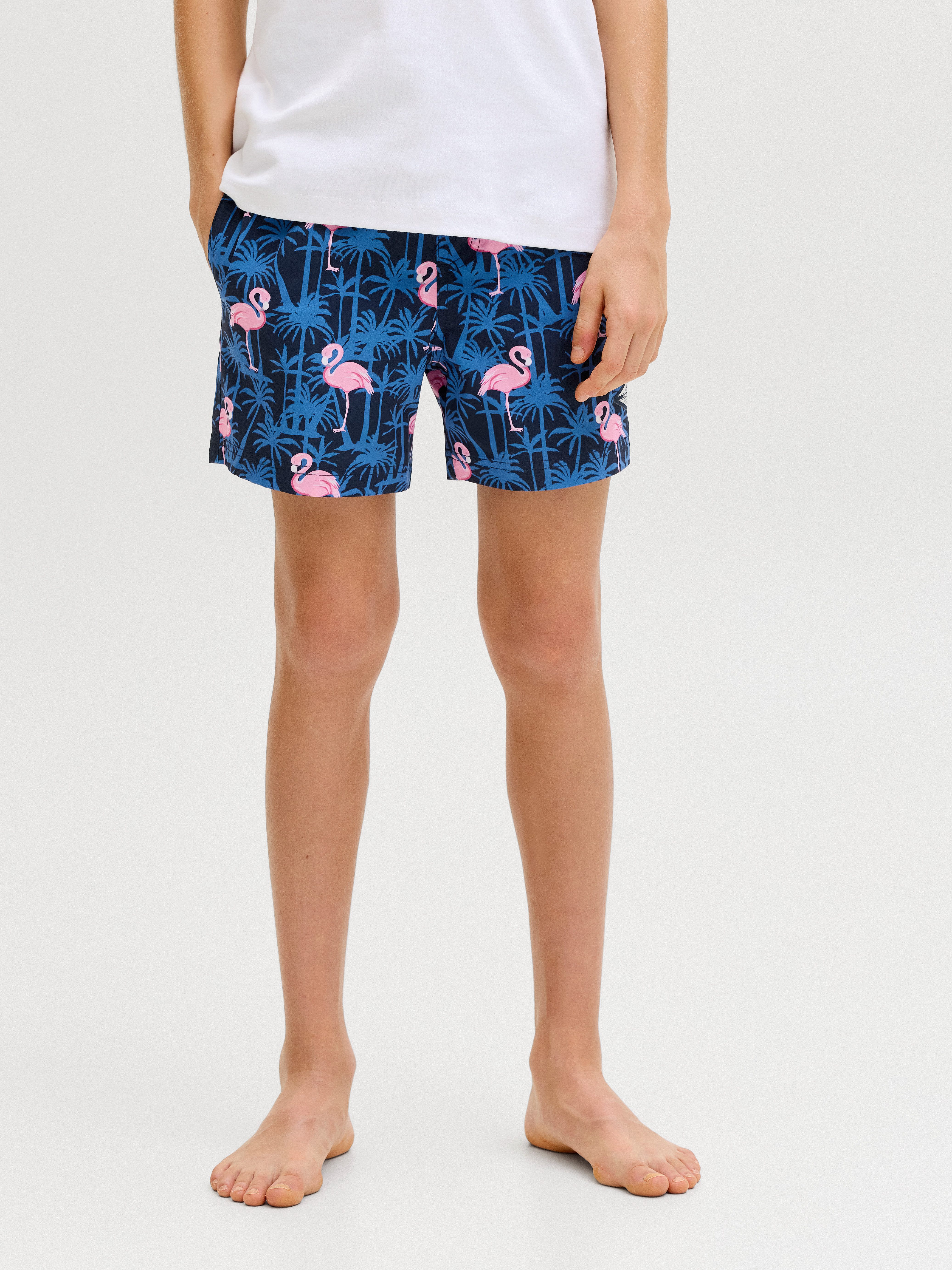 Jack & Jones Junior Badeshorts JPSTMAUI VIBES NOVELTY AOP SWIM SH JNR