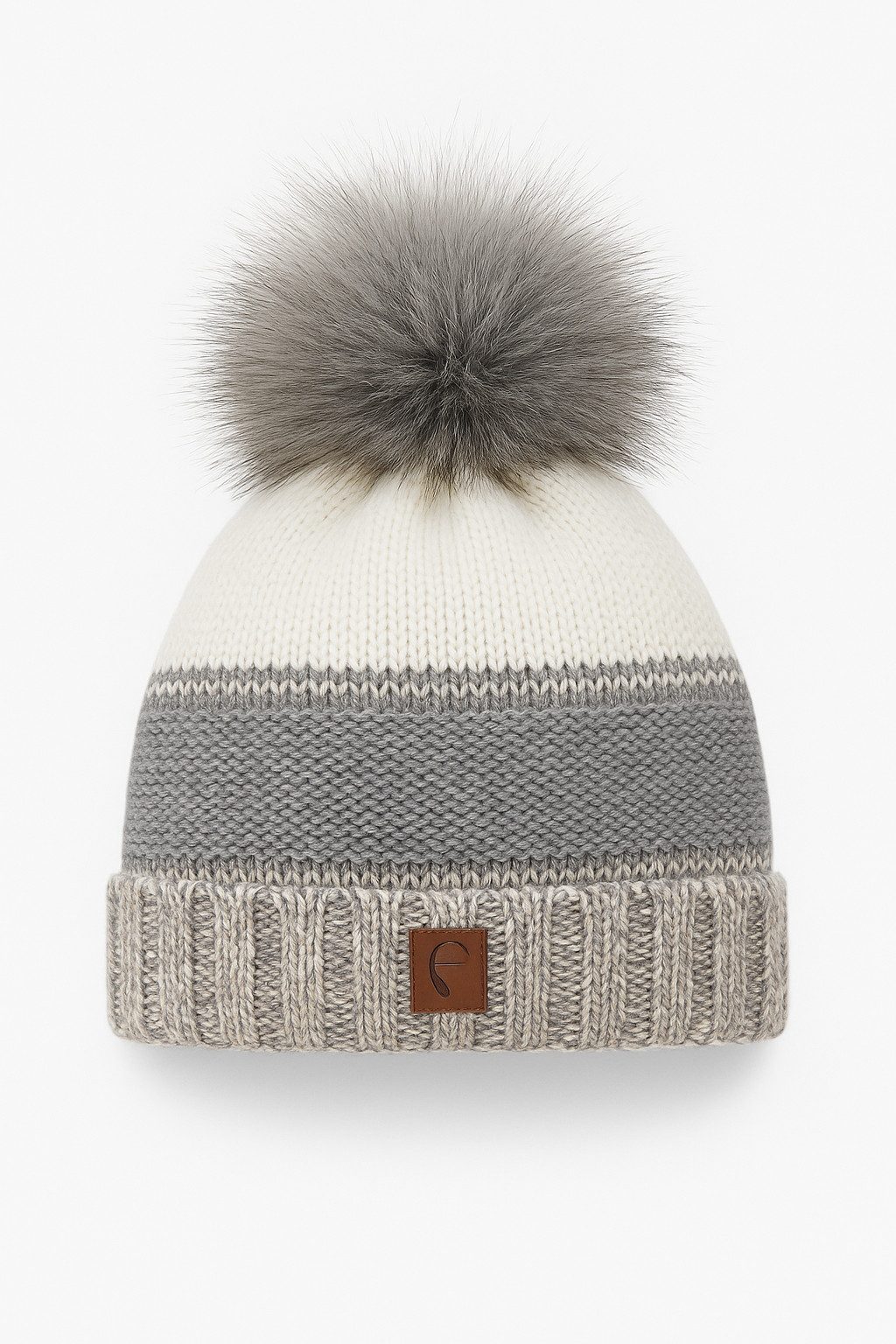 Faera Strickmütze Warme Strickmütze mit Bommel günstig online kaufen