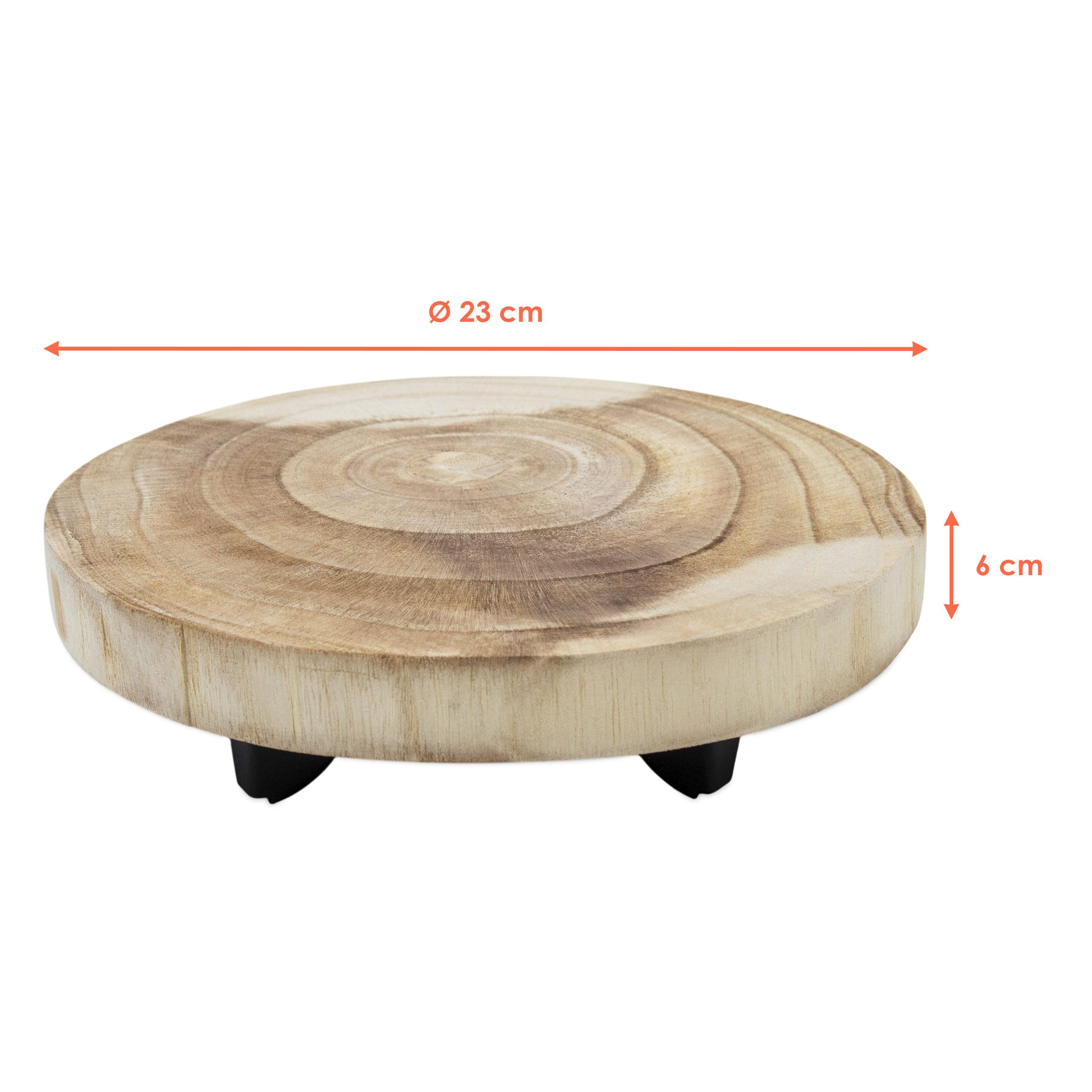 Spetebo Beistelltisch Mini Beistelltisch Baumscheibe - ca. Ø 23 cm (Stück, günstig online kaufen