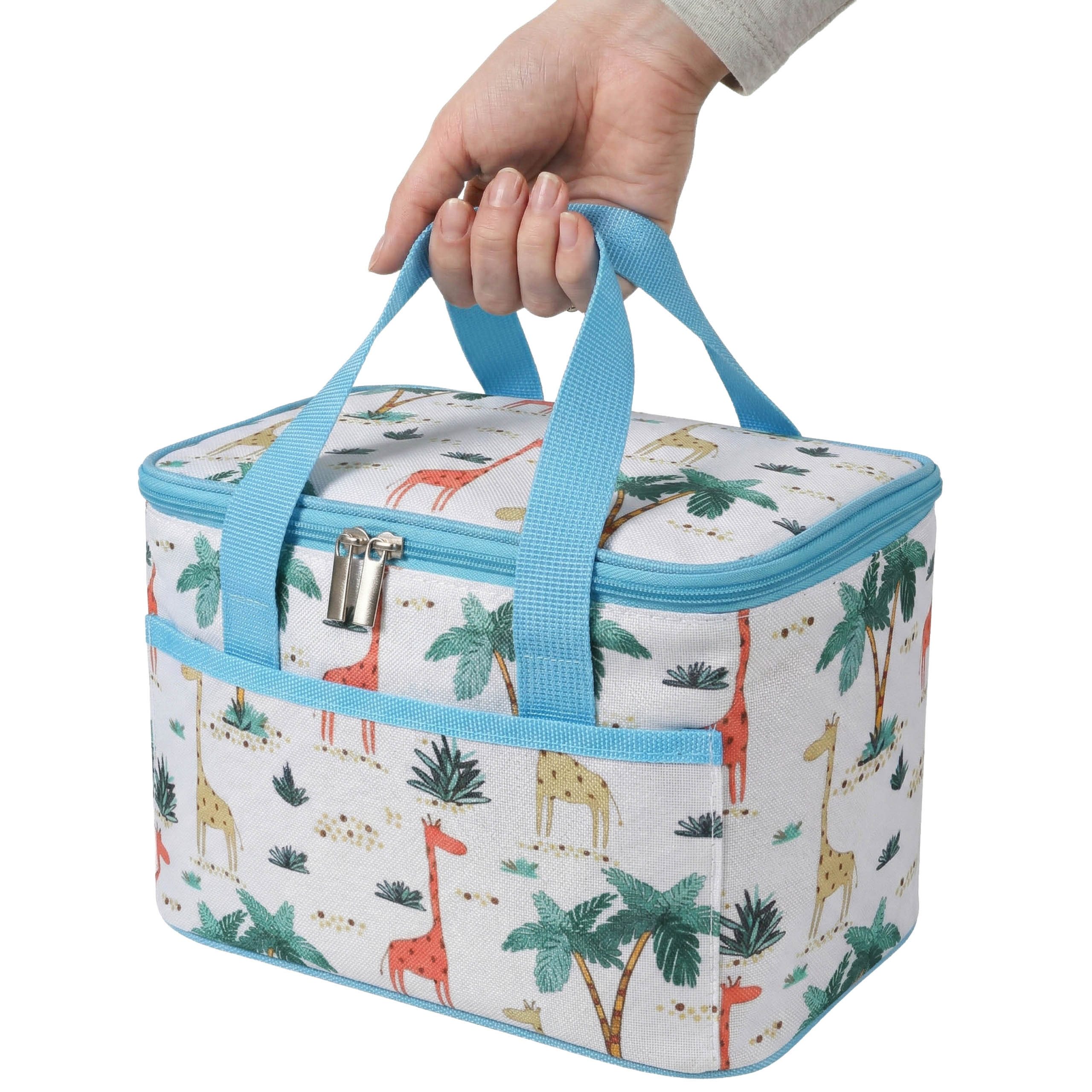 Sarcia.eu Kühltasche Blaue Kühltasche 6L mit Kühlakkus, isoliert, für Arbeit & Reise