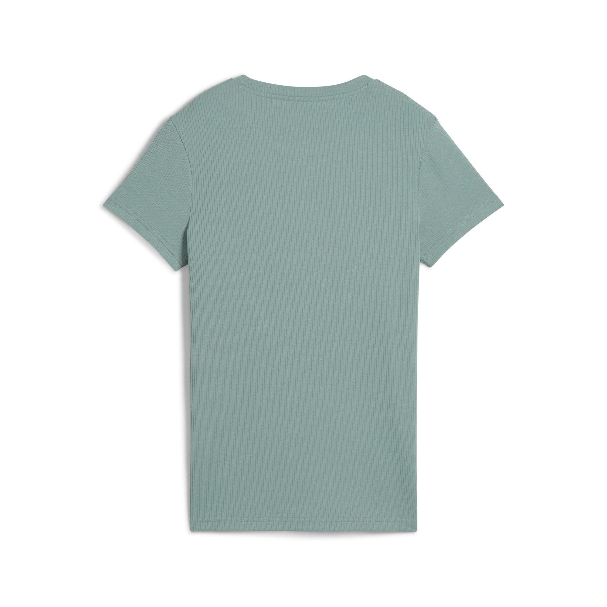 PUMA T-Shirt "ESS ELEVATED Geripptes T-Shirt Damen" günstig online kaufen