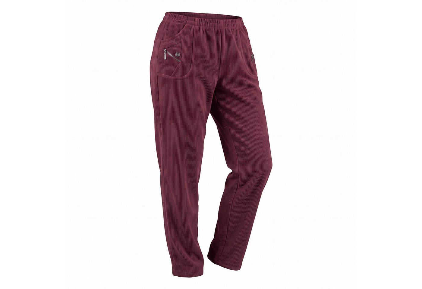Cherry Berry Cordhose Stretchhose Damen Weiche Cord Schlupfhose Kurzgröße Kurzgröße, elastischer Bund, Unifarben