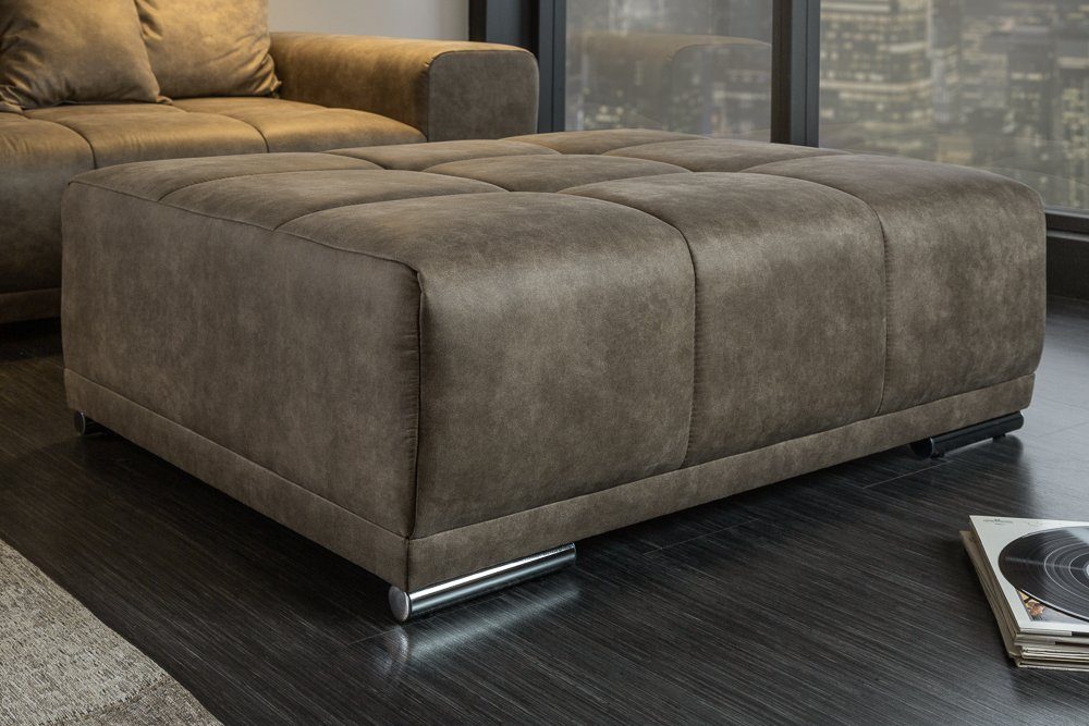 riess-ambiente Fußhocker ELEGANCIA 110cm taupe (Einzelartikel, 1 St), Micro günstig online kaufen