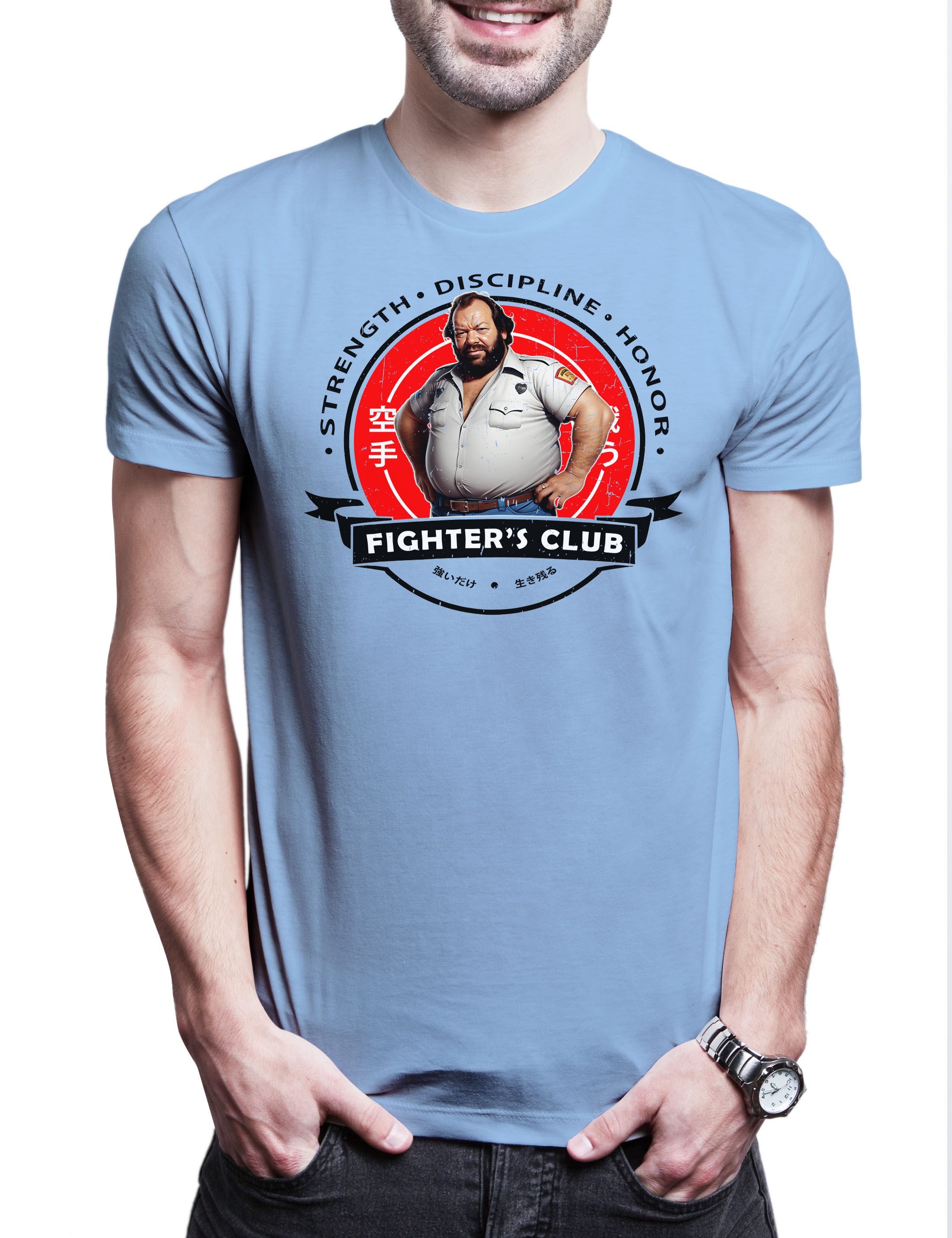 Urban Backwoods Print-Shirt Fighter's Club Bud günstig online kaufen