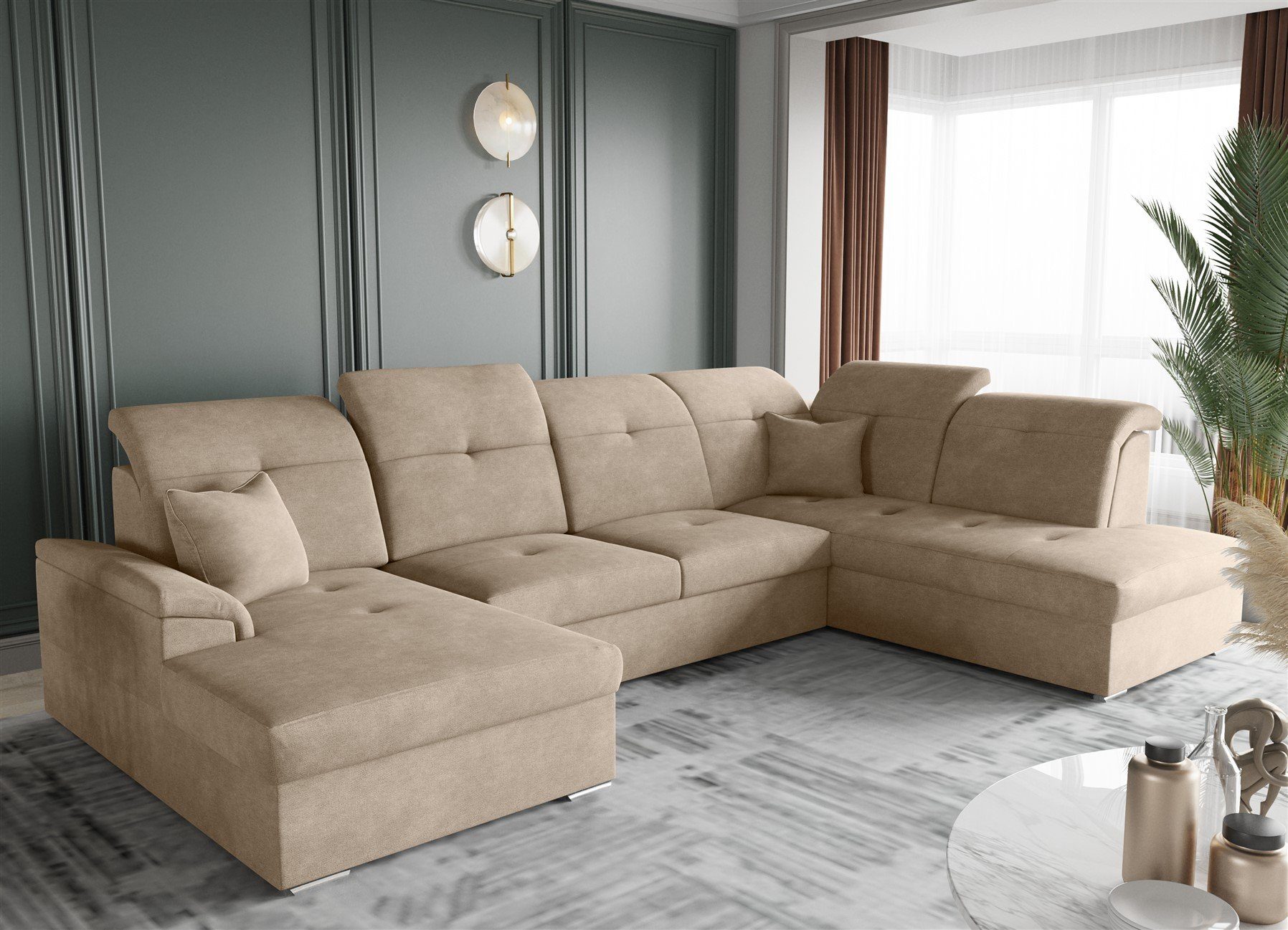 Fun Möbel Wohnlandschaft Wohnlandschaft FREJA mit günstig online kaufen