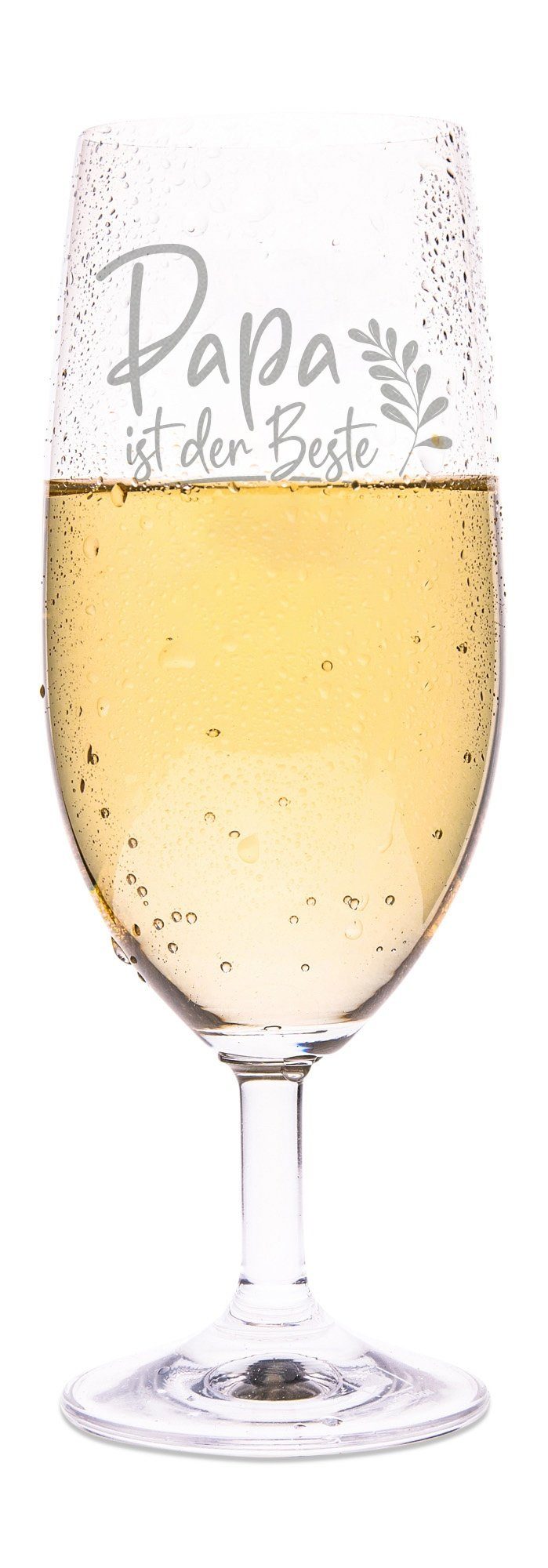 GRAVURZEILE Bierglas Leonardo Bierglas mit Gravur - Papa ist der Beste, Glas, Biertulpe als Geschenk für Papa zum Vatertag - 360 ml