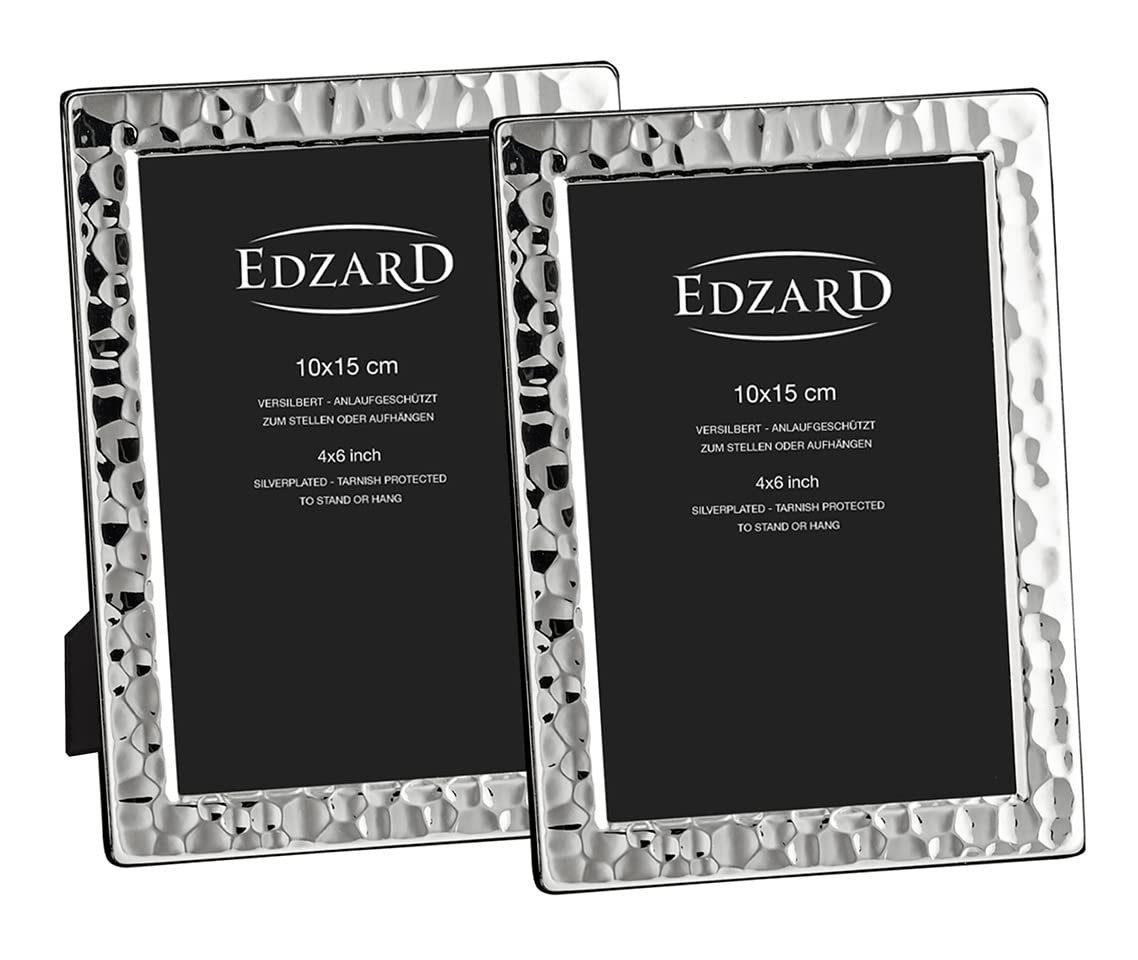 EDZARD Bilderrahmen Pavia, versilbert und anlaufgeschützt, 2er Set für 10x1 günstig online kaufen