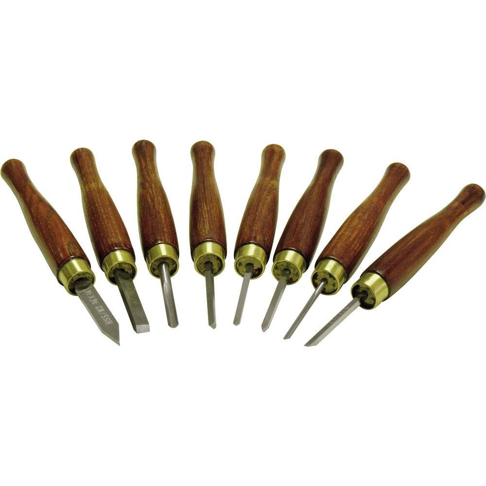 Holzmann Drehmaschine 8tlg. HSS Mini Drechselmesser Satz Micro Drechseleisen HM8TLG
