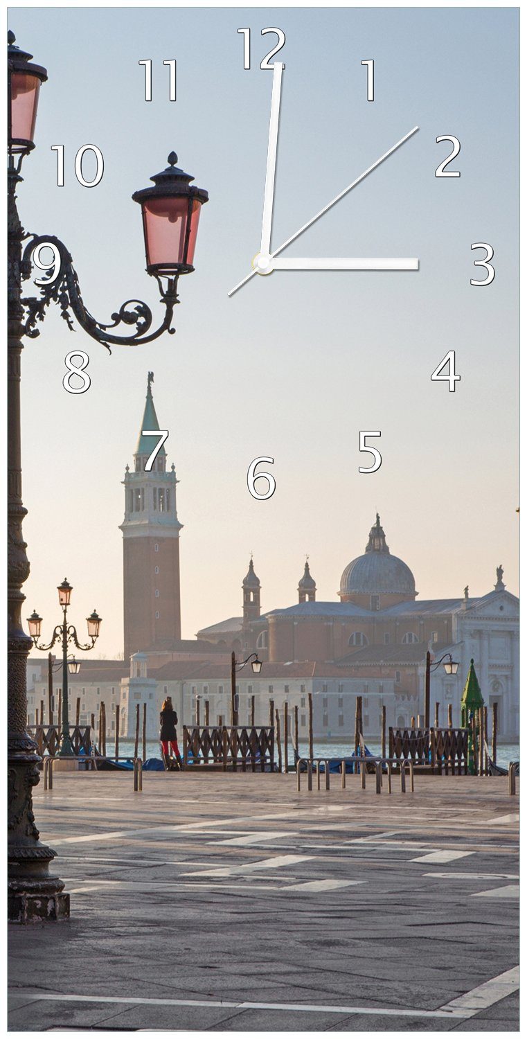 Wanduhr aus San - Giorgio (Uhr Dogenpalast, Acryl) Venedig Markusplatz Wallario Maggiore II und
