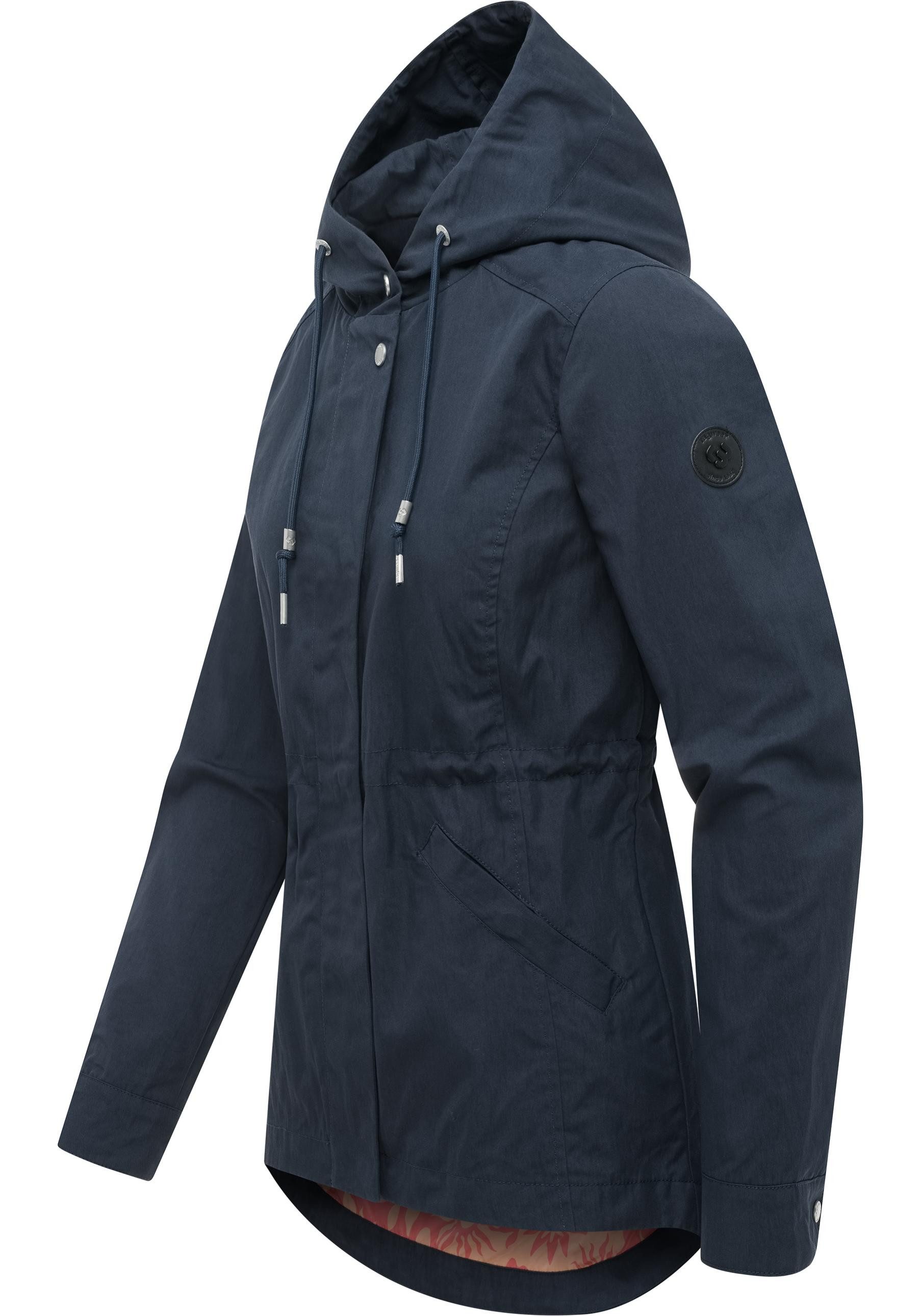 Ragwear Parka Dankira Leichte Übergangsjacke mit verstellbarer Kapuze