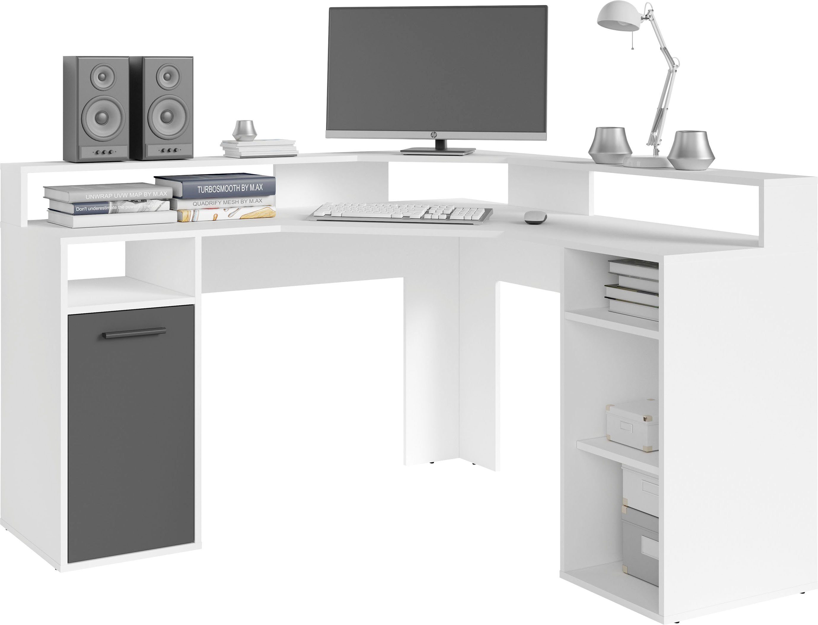 OTTO home Gamingtisch Fowey, Breite 139 cm, moderner Eck-Schreibtisch – Bild 4 von 5