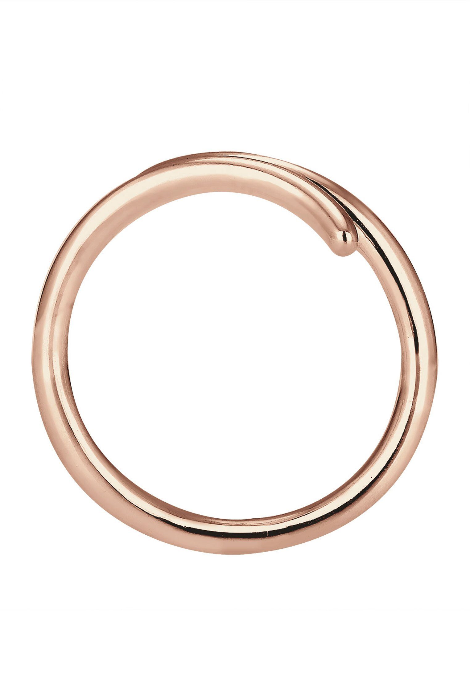 verstellbar Rosegold Elli Statement Wickelring Silber, offen Fingerring Geo 925