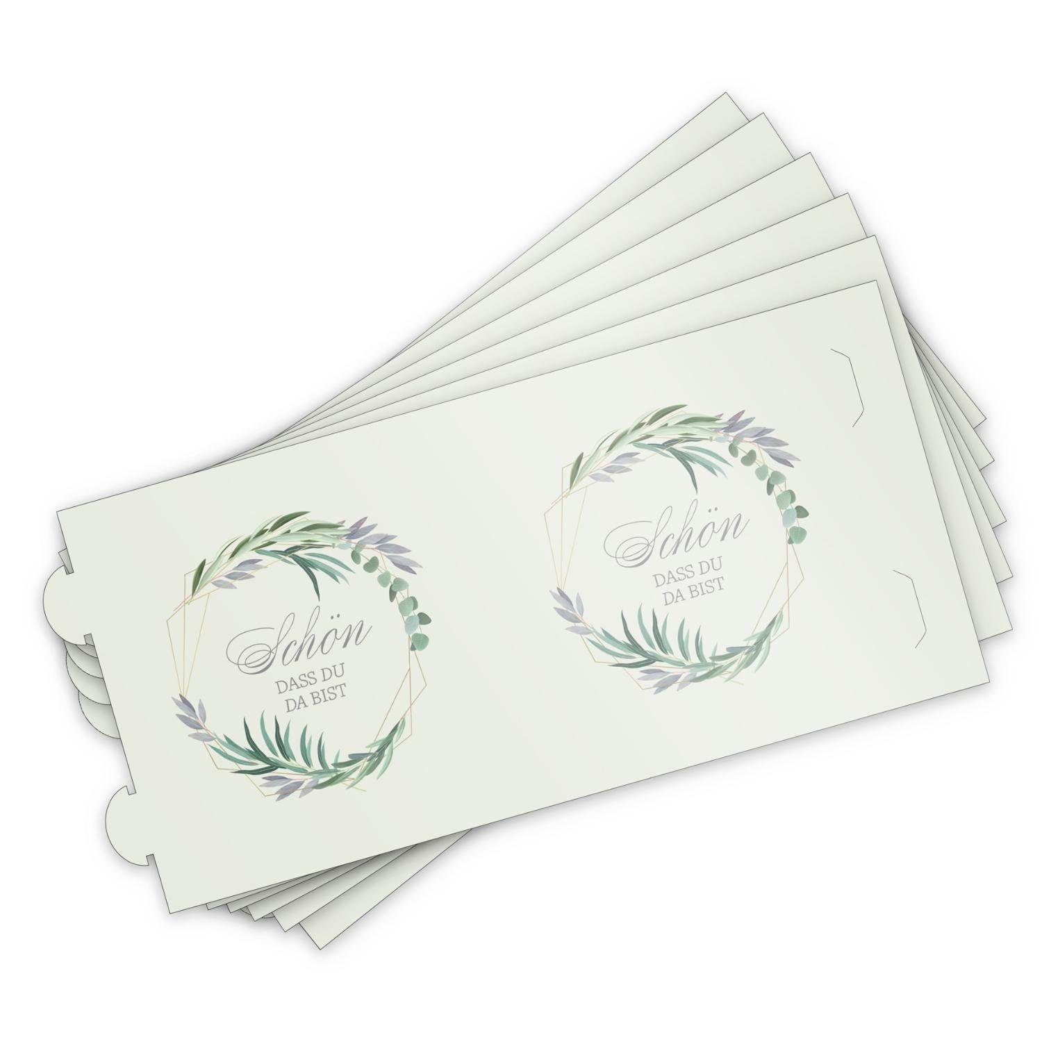 itenga Windlicht itenga 6x Windlicht klein Schön dass du da bist Eukalyptus günstig online kaufen