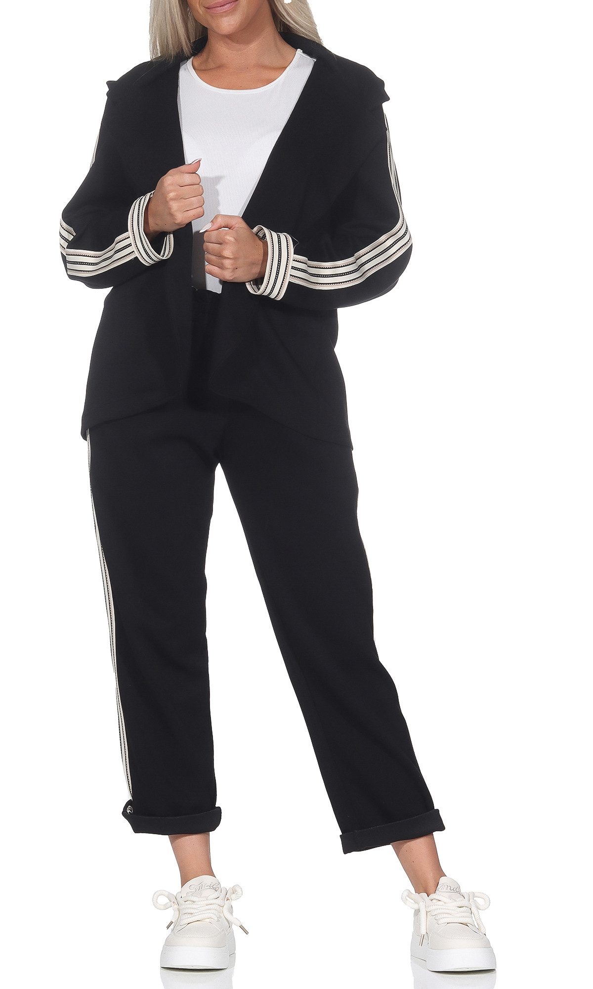 simaranda Jogginganzug Damen Jogginganzug 36-40 Schwarz günstig online kaufen