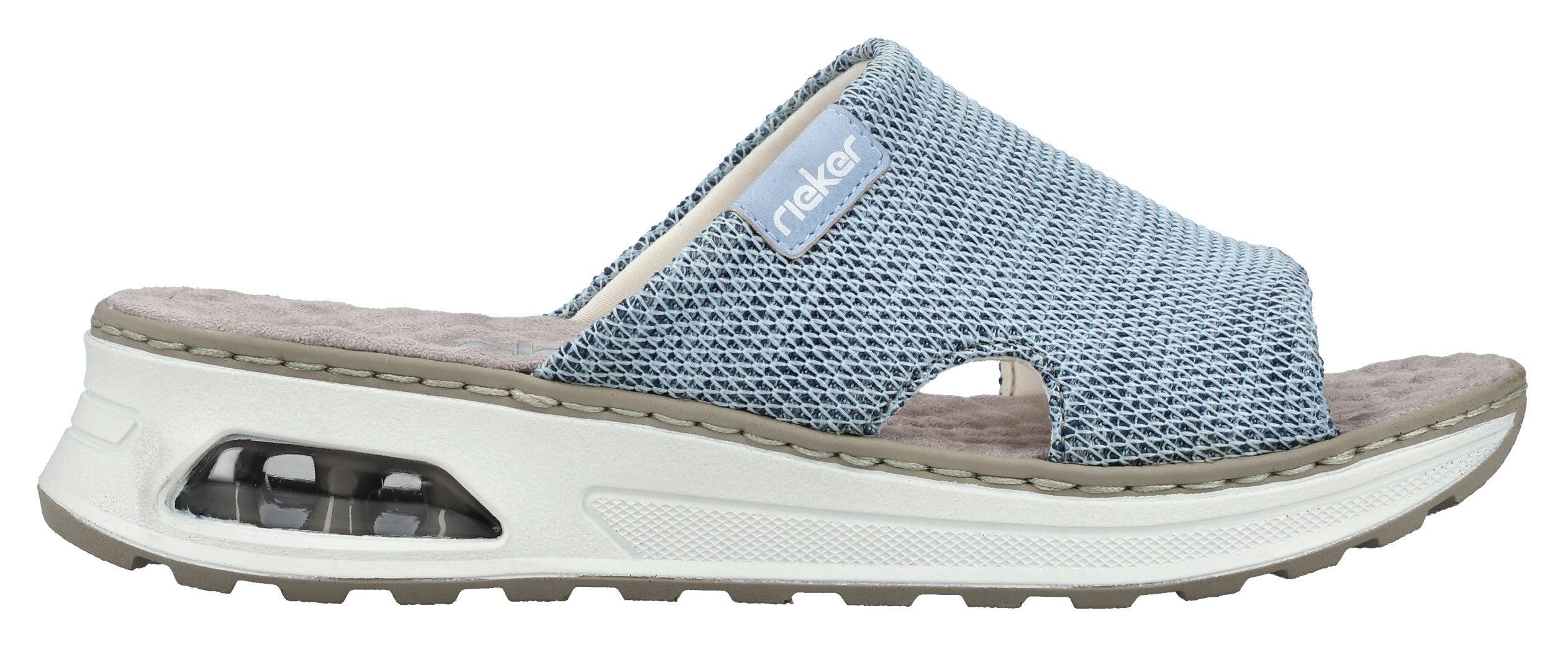 Rieker Pantolette Sommerschuh, Hausschuh, Schlappen, Keilabsatz, günstig online kaufen