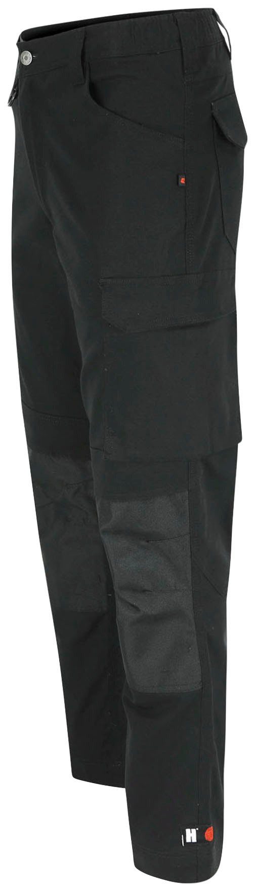 2-Wege-Stretch, Slim Multi-Pocket, Arbeitshose schwarz Fit Herock wasserabweisend DERO Passform,