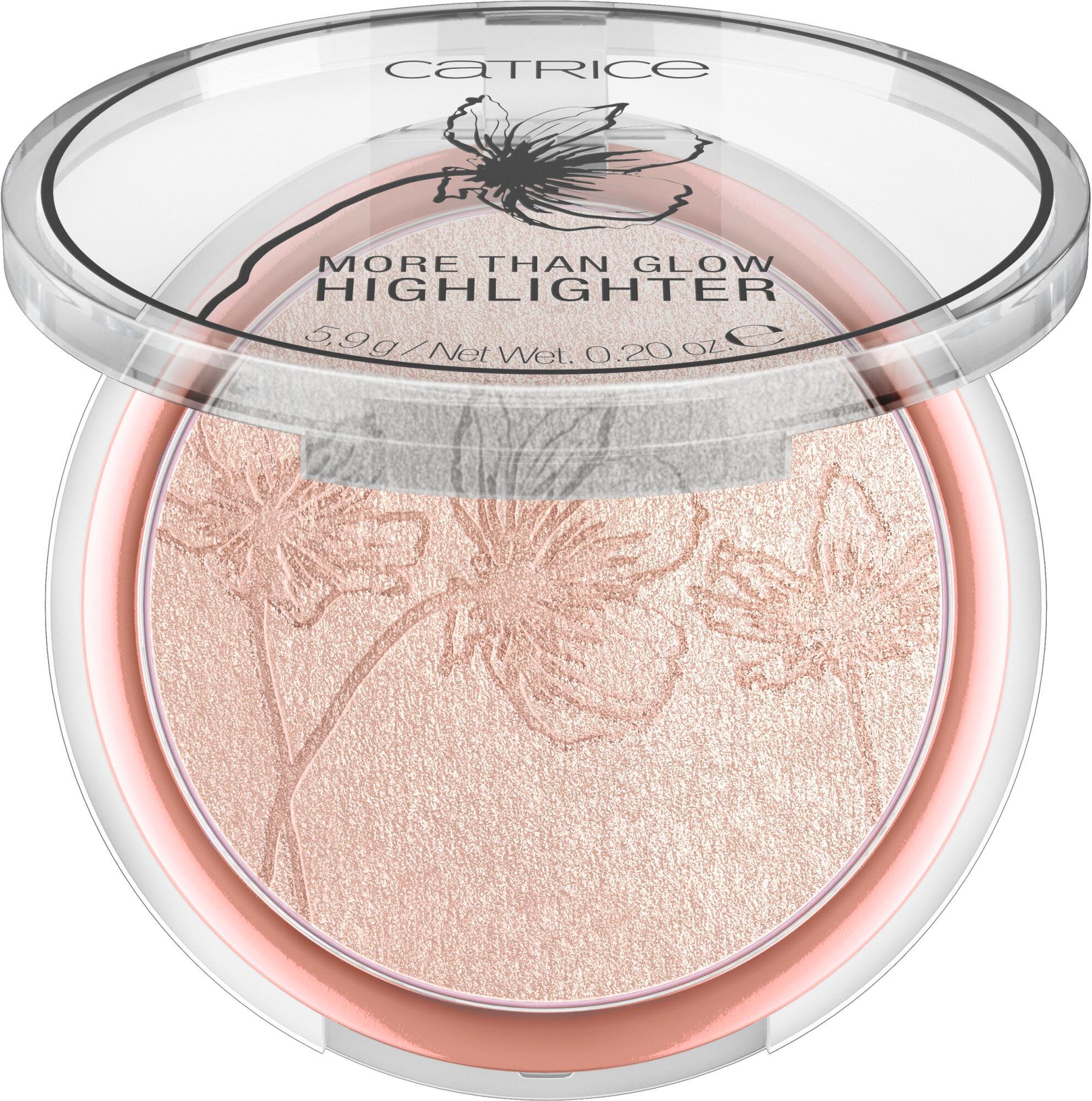 Catrice Highlighter More Than Glow Highlighter, 3-tlg., mit metallisch-glänzendem Schimmer-Effekt