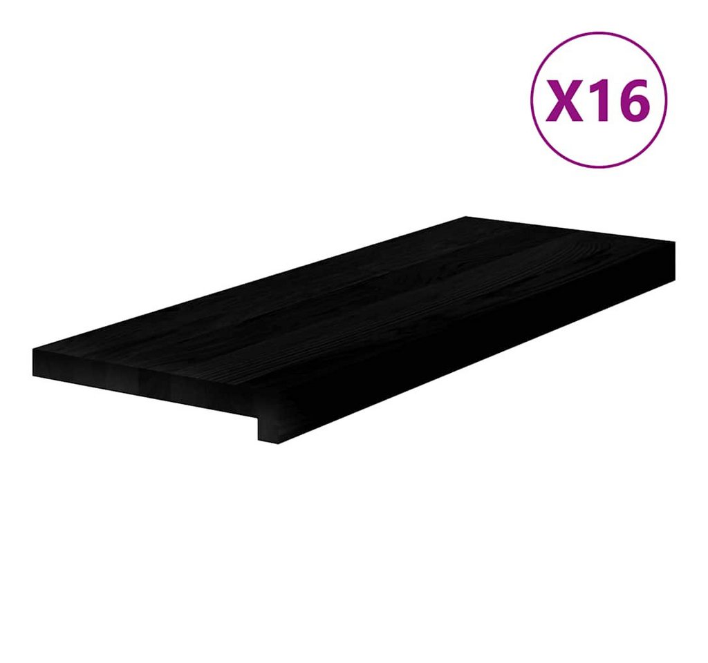 Thumbnail - vidaXL Treppenstufe, Treppenstufen 16 Stk. Dunkelbraun 70x25x2 cm Massivholz Eiche