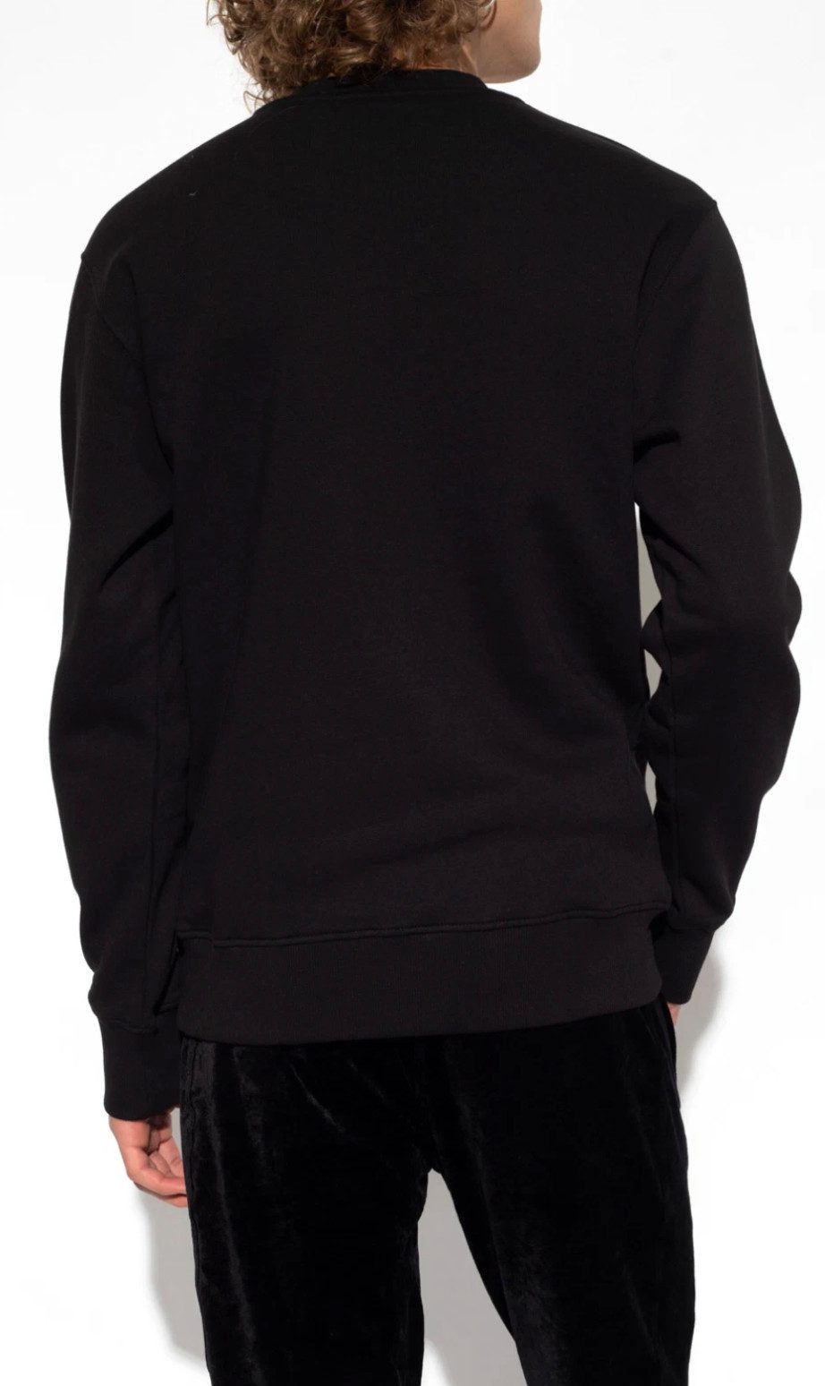 Versace Jeans Couture Sweatshirt Gold Logo Sweater Pullover S Goldfarbenes „Piece Number“ Logo auf der Vorderseite