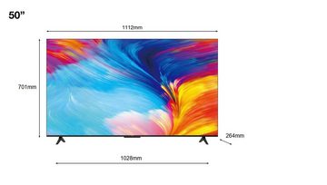 TCL 50P631X1 LED-Fernseher (126 cm/50 Zoll, 4K Ultra HD, Android TV, Google TV, Smart-TV, HDR10, 60Hz Motion Clarity, Metallgehäuse)