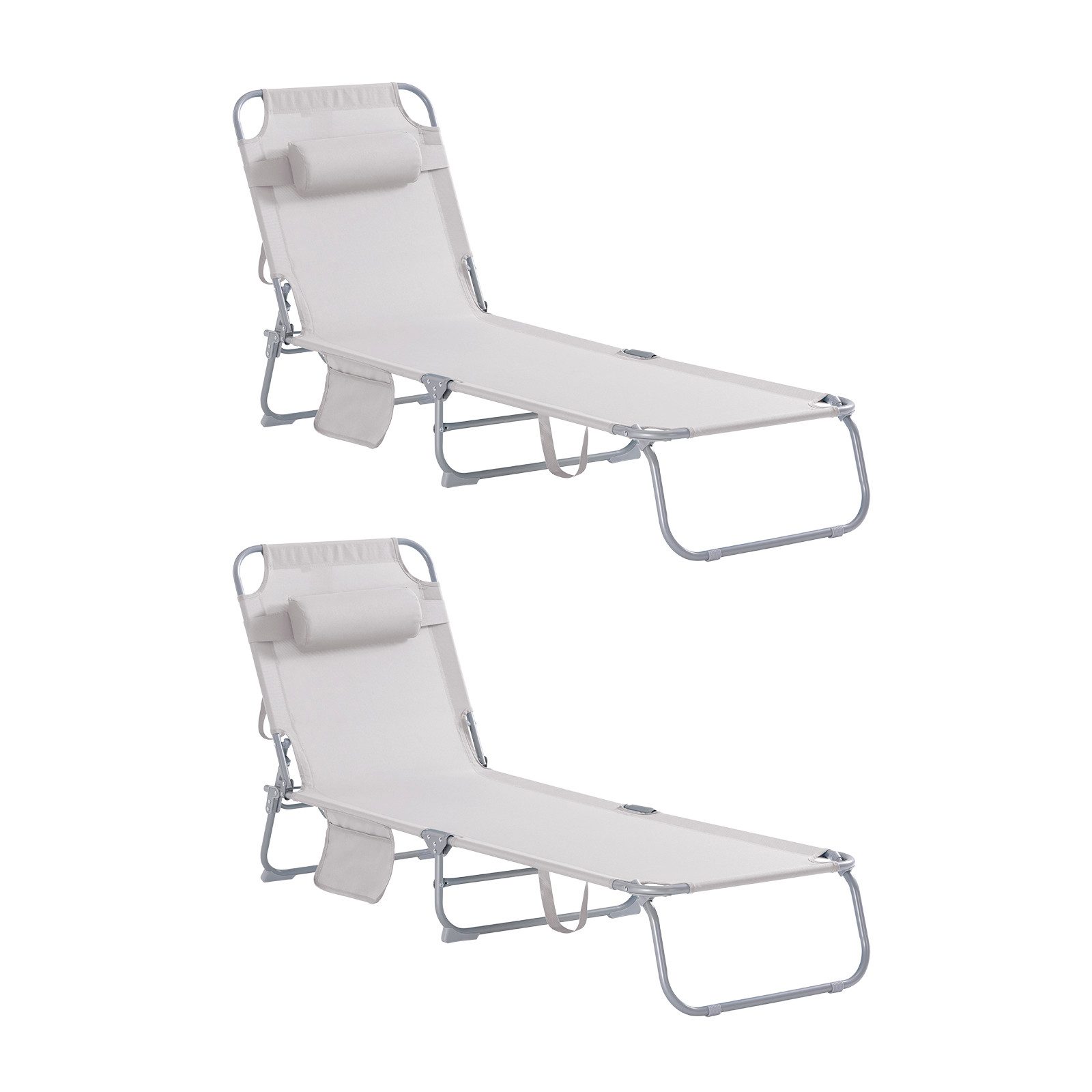 SoBuy Gartenliege OGS35x2, 2-er Set Sonnenliege günstig online kaufen