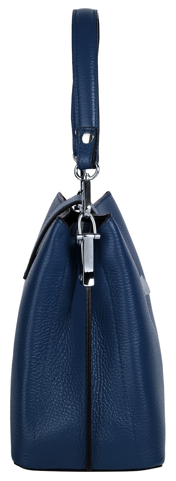 Cluty Umhängetasche, echt Leder, Made in Italy