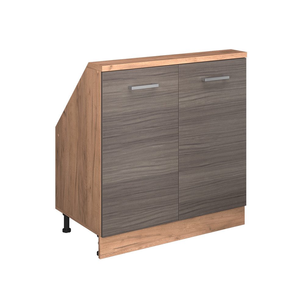 Vicco Unterschrank R-Line, Edelgrau/Goldkraft Eiche, 80 günstig online kaufen