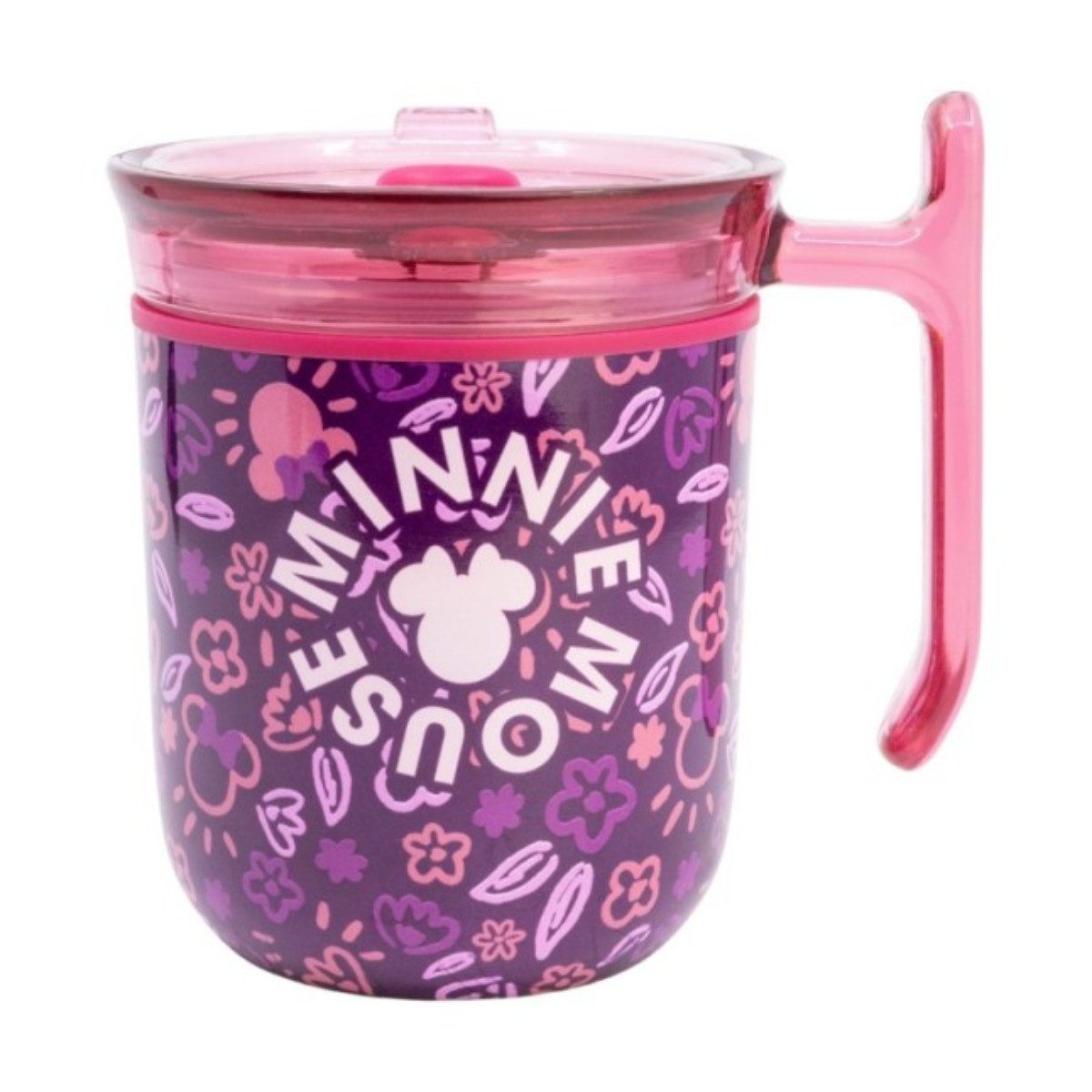 Disney Minnie Mouse Isolierflasche Signature To Go Tasse 470 ml mit Schiebedeckel für Alltag und Büro