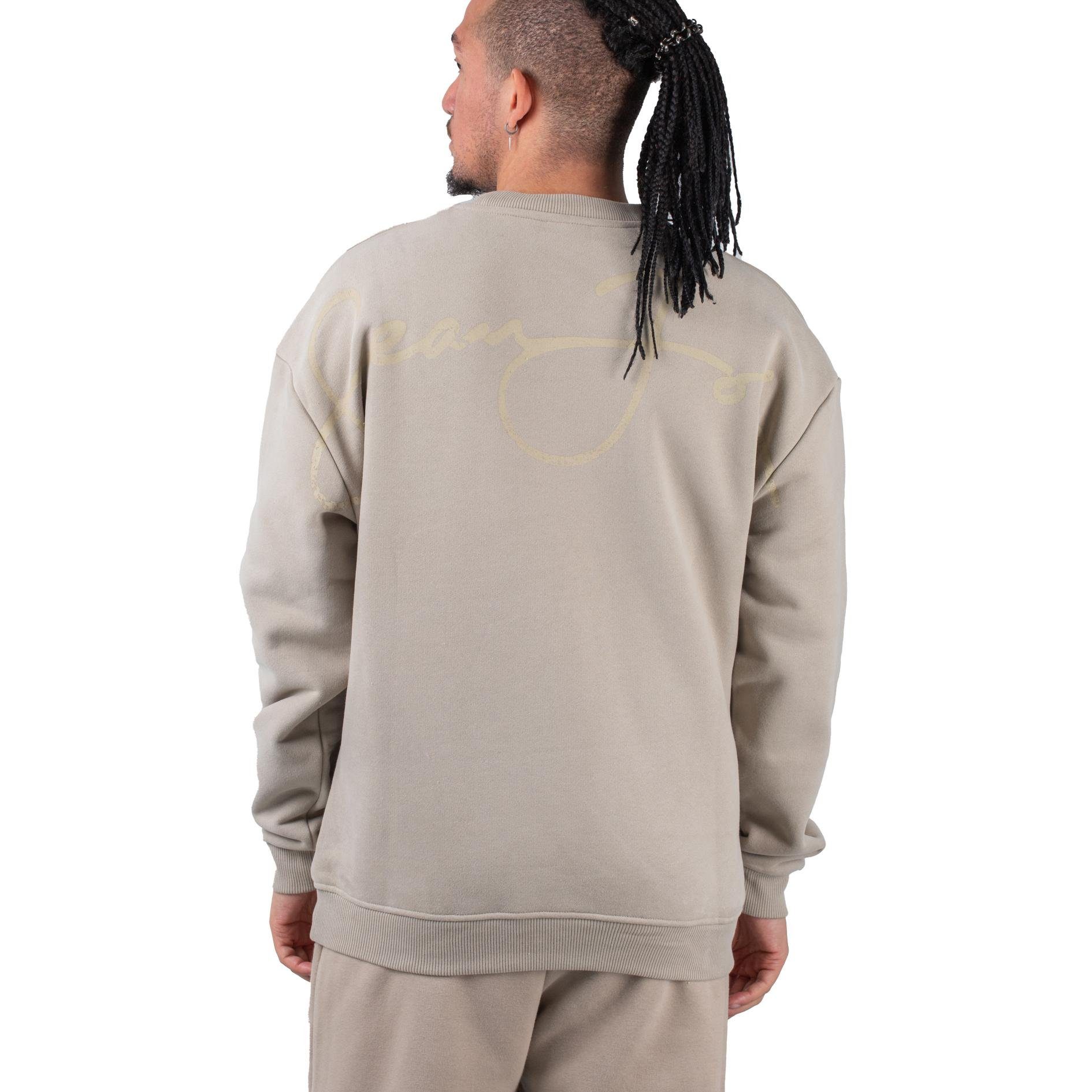 Sweatshirt Sean John Script Logo Backprint Peached Crew